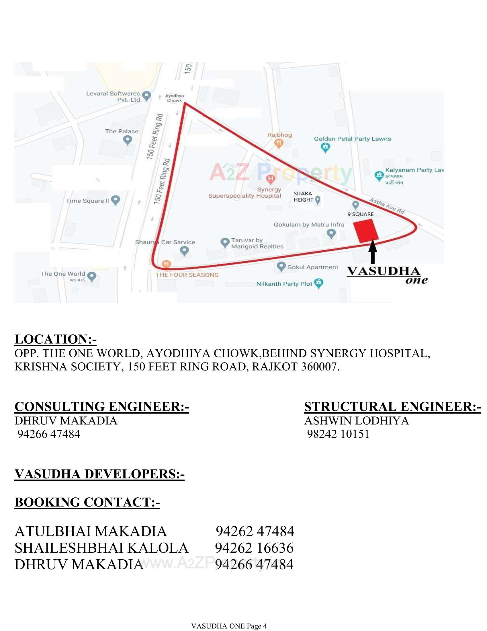  of real estate project Vasudha One located at Rajkot, Rajkot, Gujarat