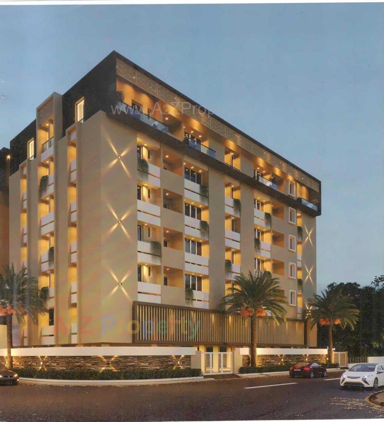 3D Elevation of real estate project Vasudhara Elegance located at Rajkot, Rajkot, Gujarat