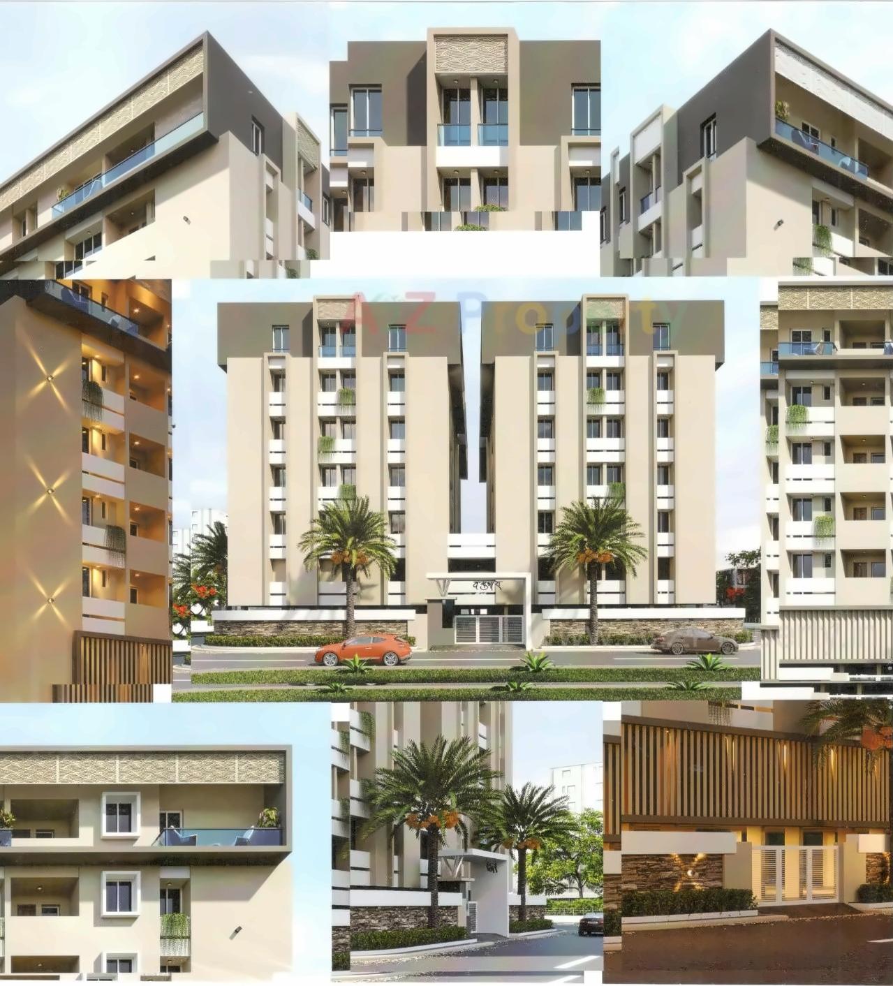 3D Elevation of real estate project Vasudhara Elegance located at Rajkot, Rajkot, Gujarat