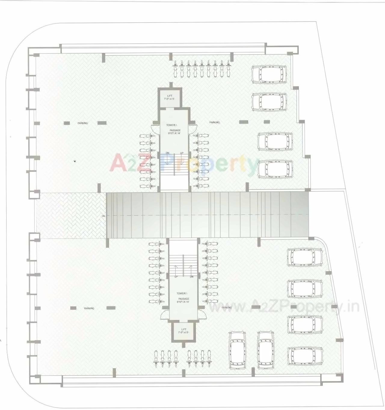 Layout of real estate project Vasudhara Elegance located at Rajkot, Rajkot, Gujarat