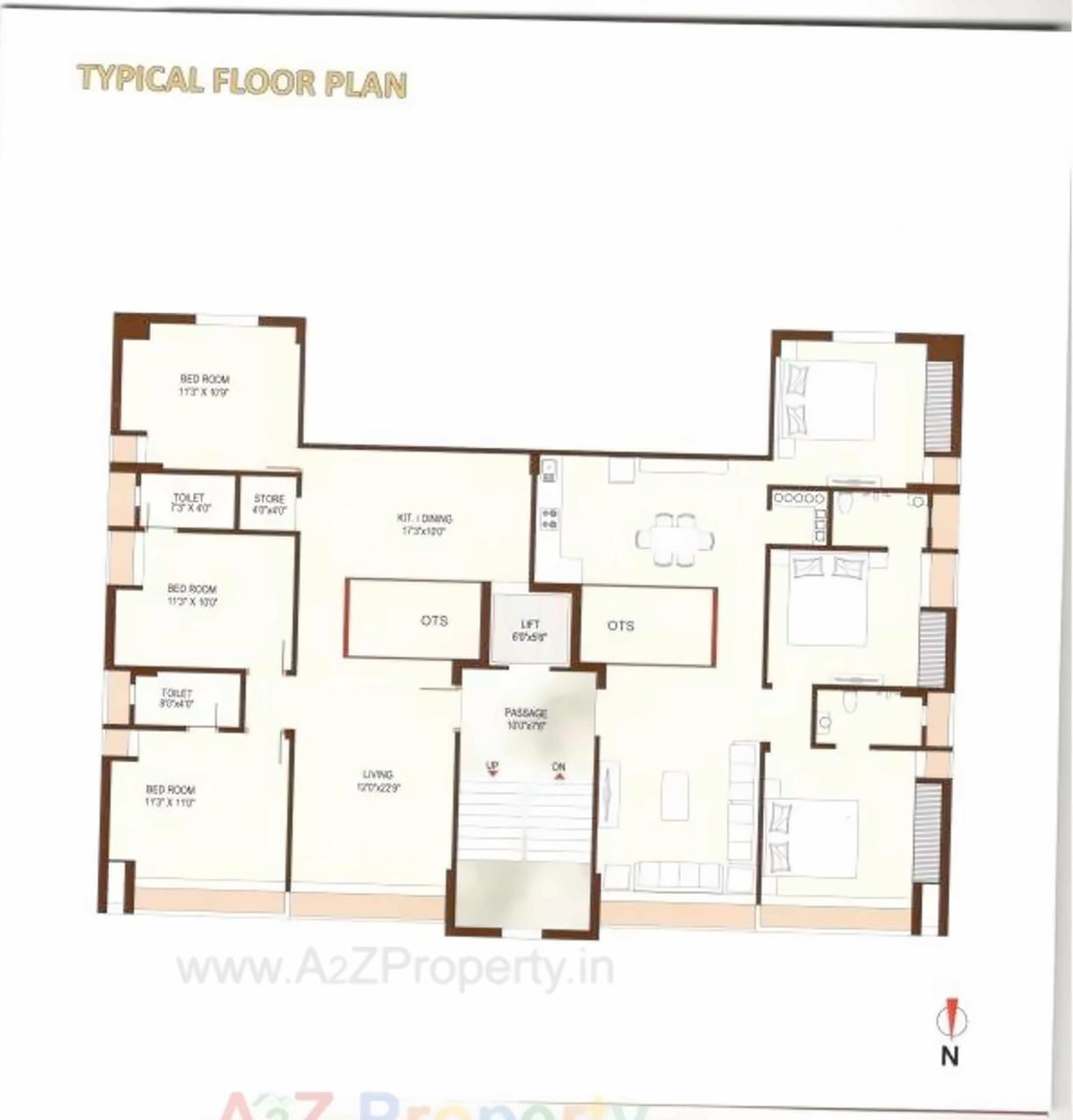 Layout of real estate project Vasudhara Realities located at Rajkot, Rajkot, Gujarat