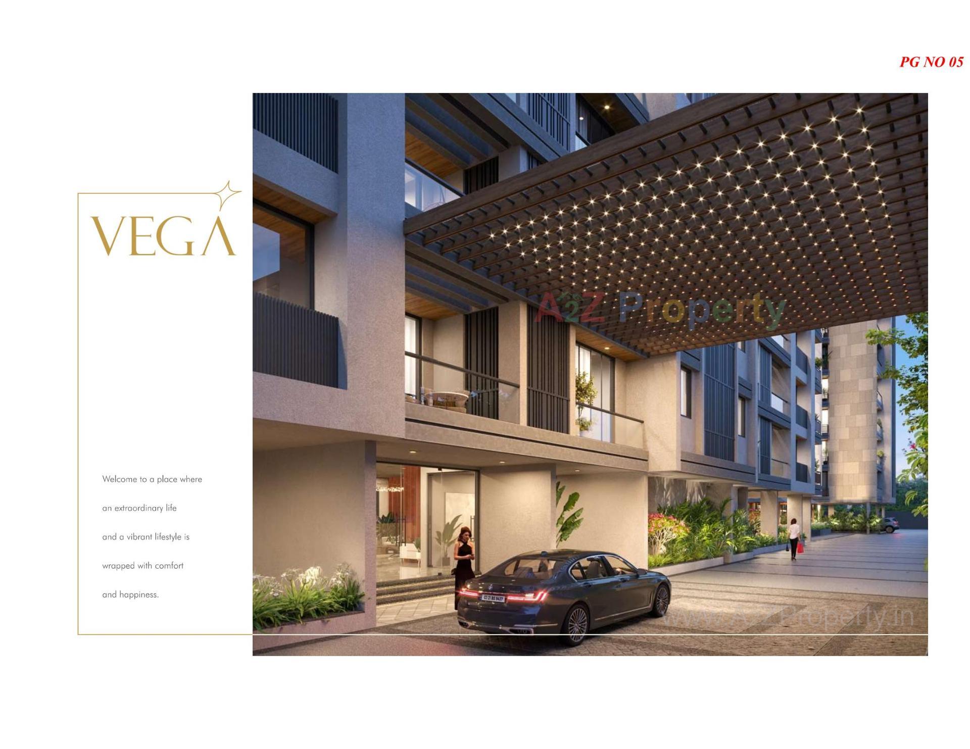 3D Elevation of real estate project Vega located at Motamava, Rajkot, Gujarat