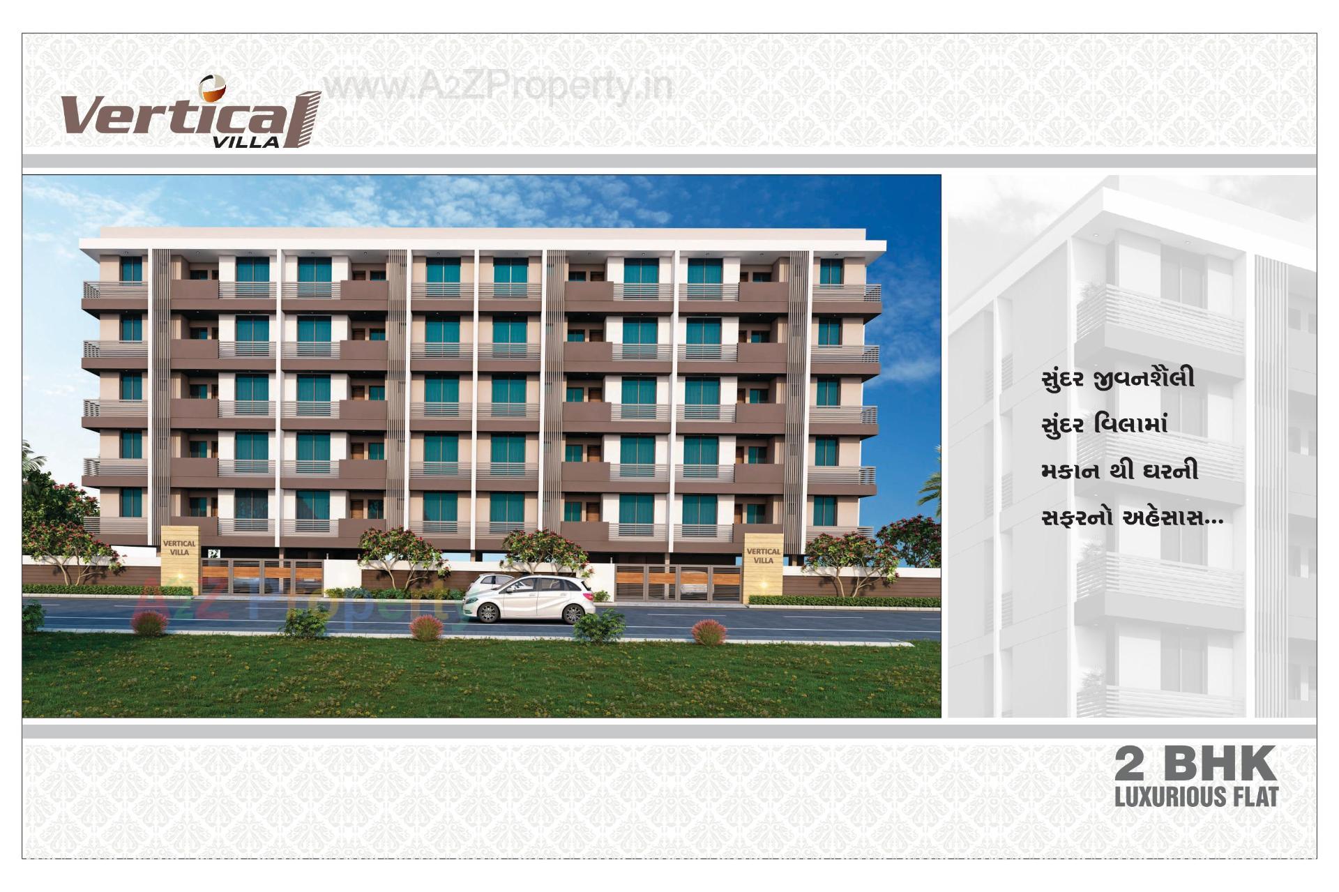 3D Elevation of real estate project Vertical Villa located at Raiya, Rajkot, Gujarat