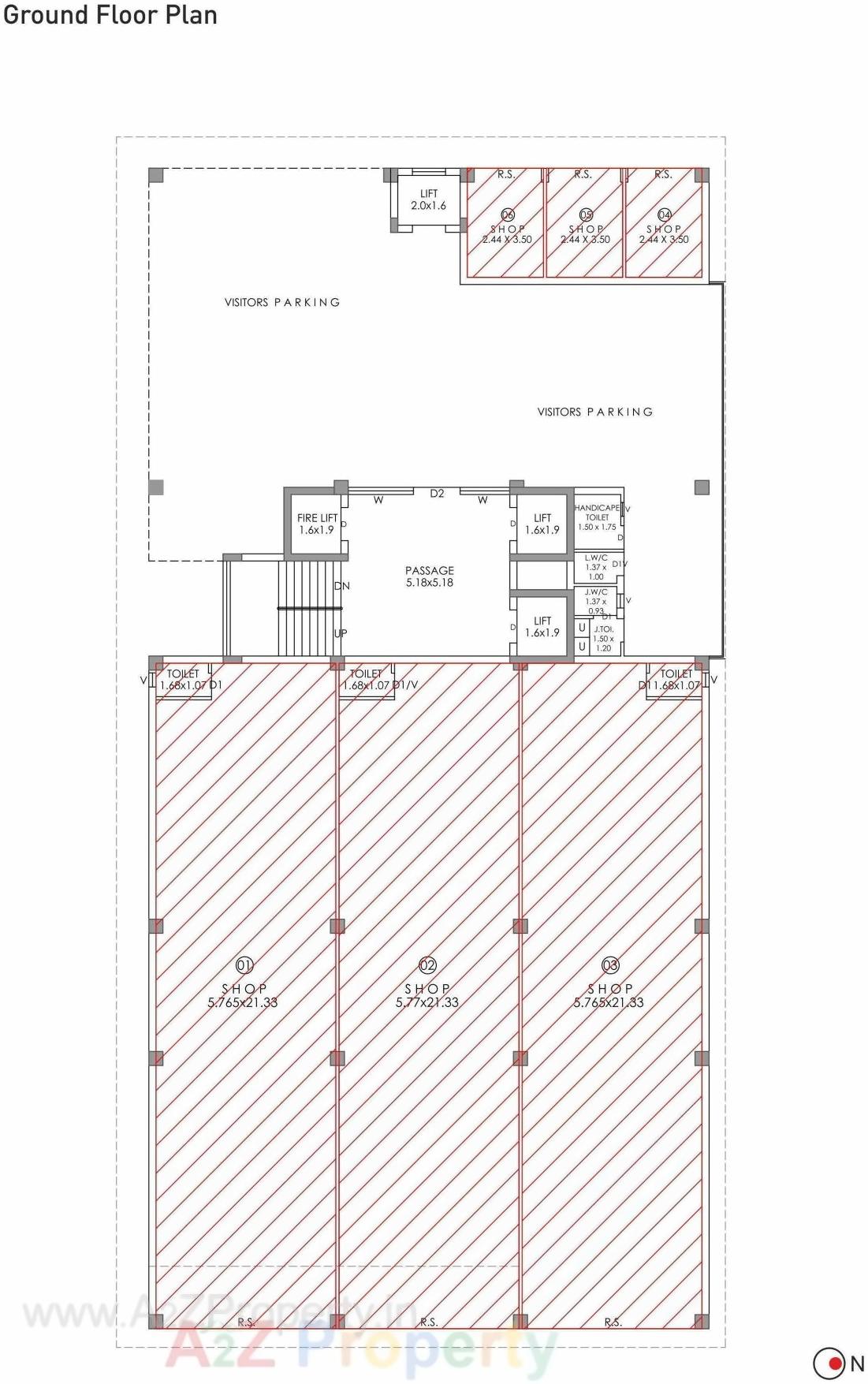 Layout of real estate project Viral Heights located at Madhapar, Rajkot, Gujarat