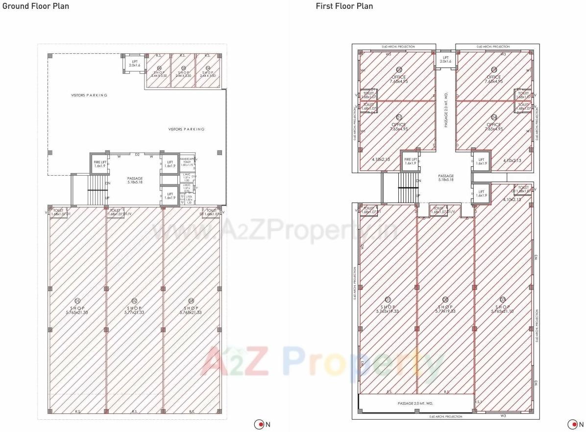 Layout of real estate project Viral Heights located at Madhapar, Rajkot, Gujarat