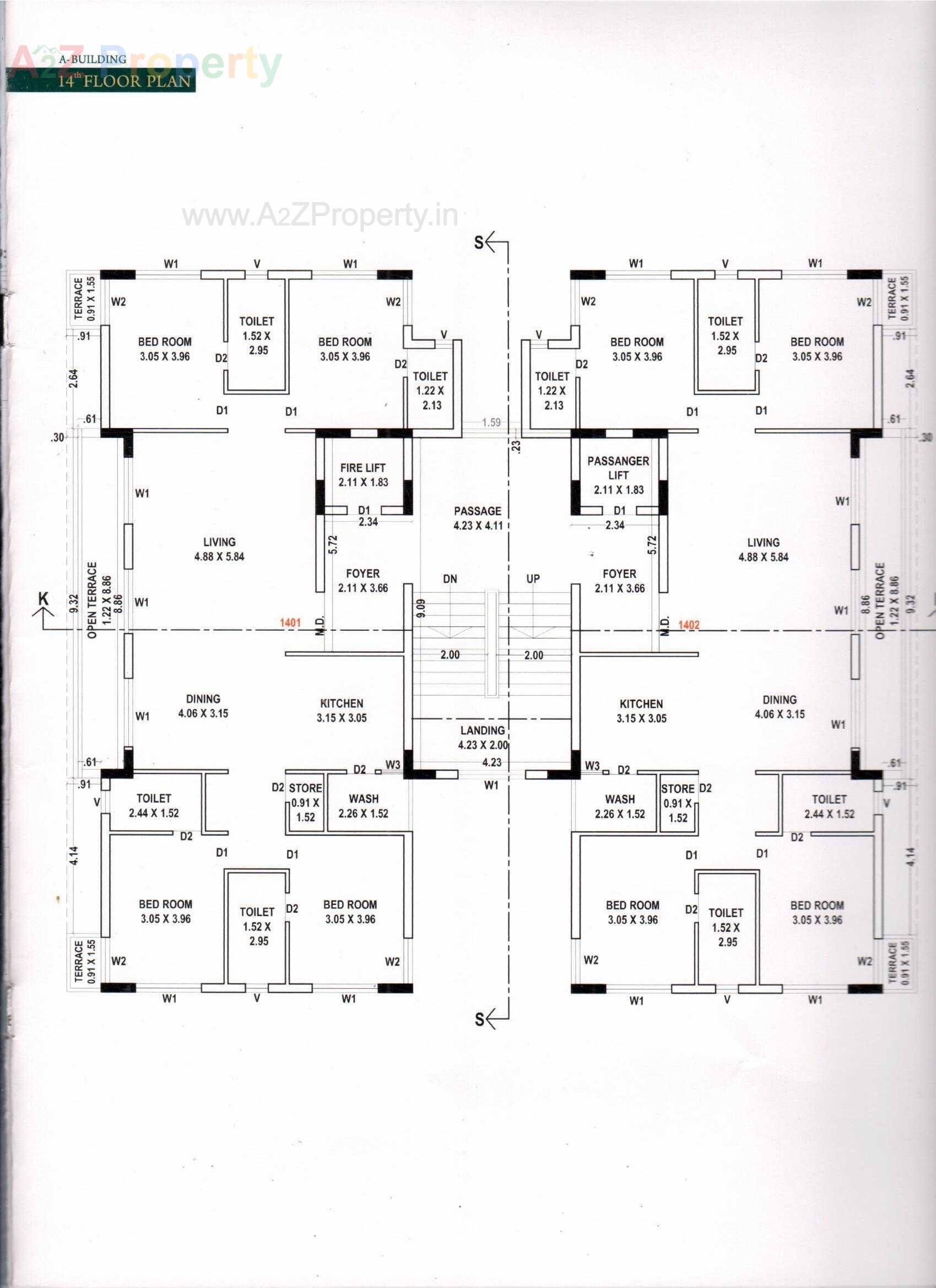 Layout of real estate project Vision Aspire located at Mavdi, Rajkot, Gujarat