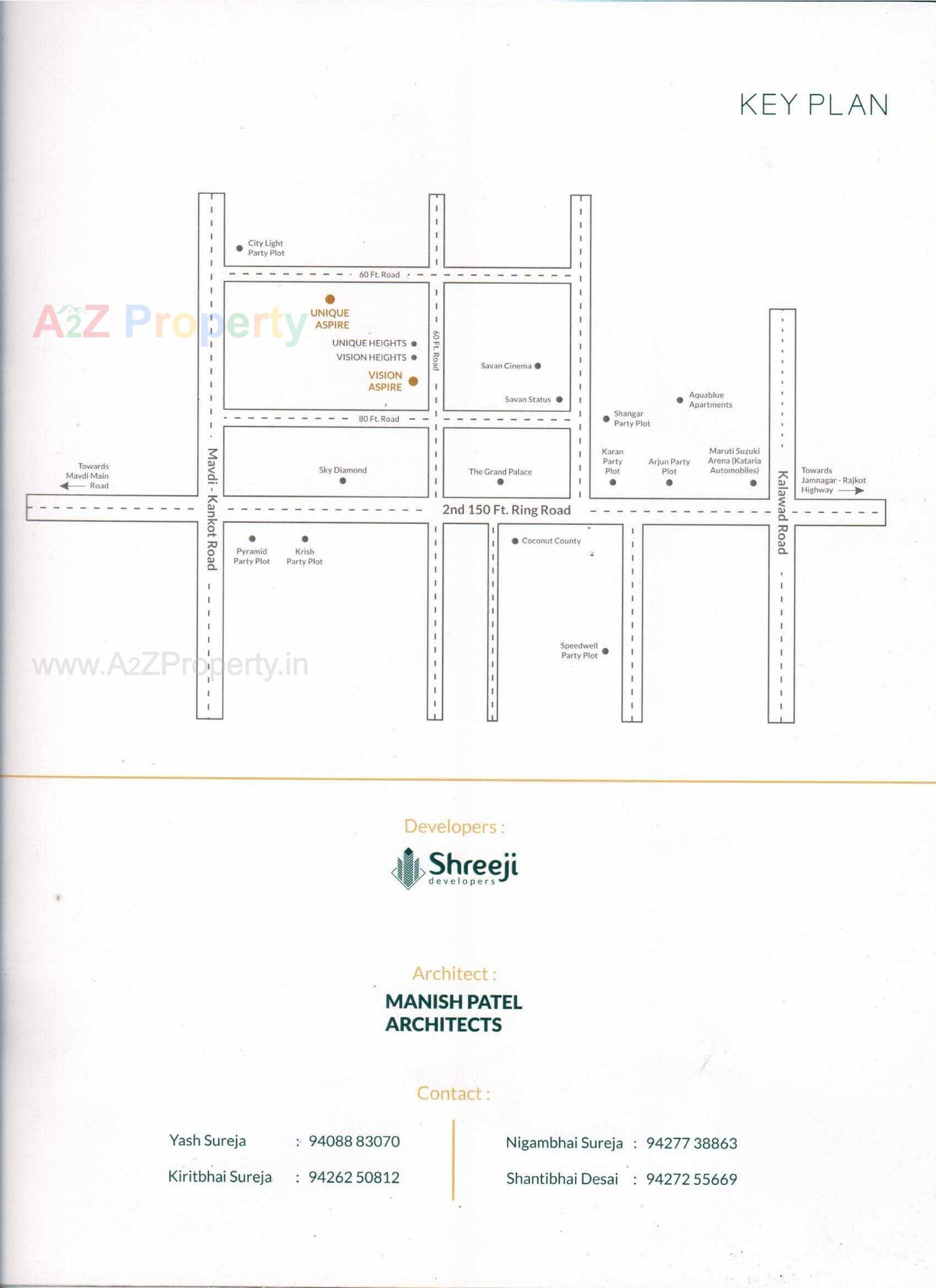  of real estate project Vision Aspire located at Mavdi, Rajkot, Gujarat