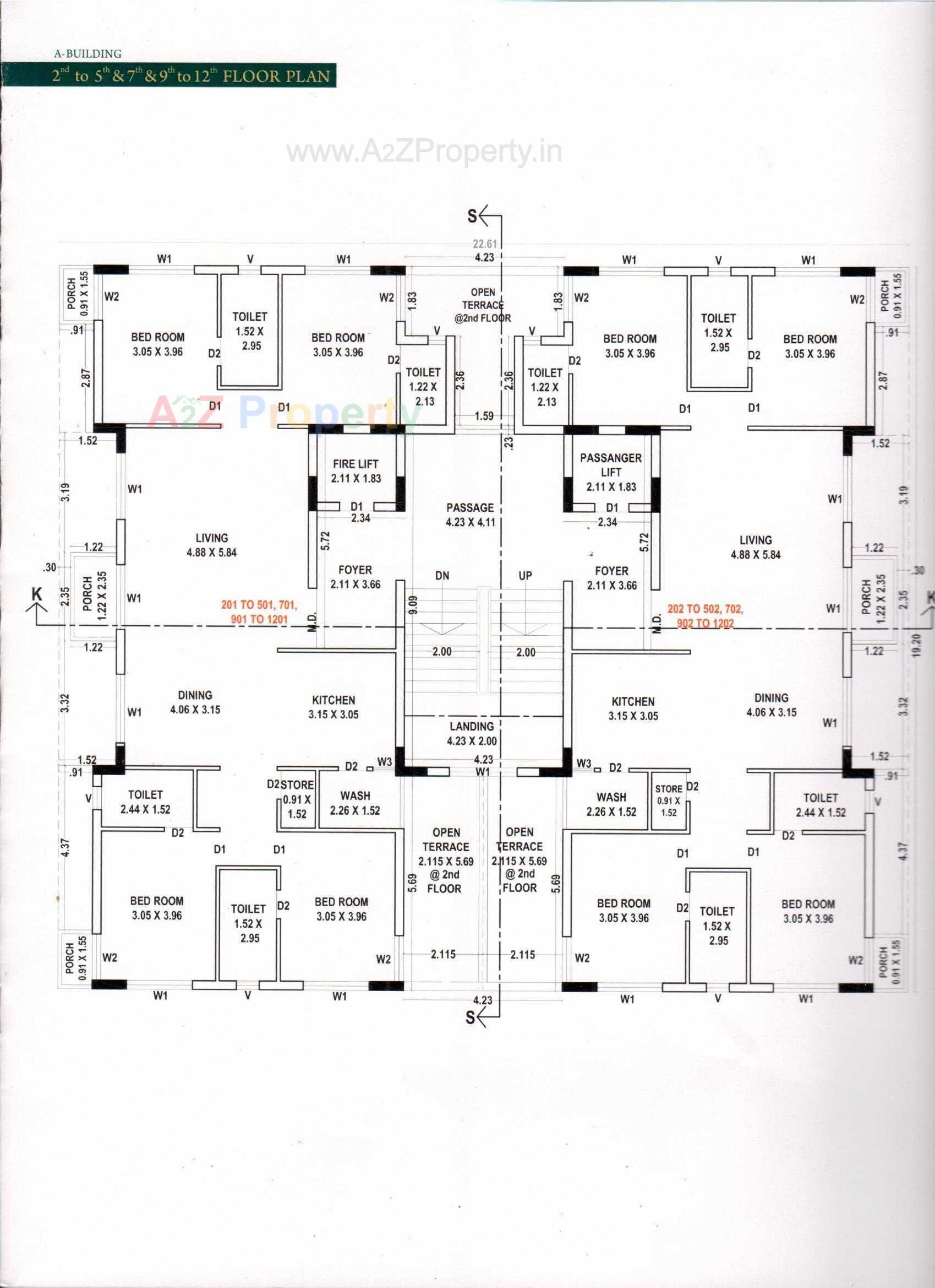 Layout of real estate project Vision Aspire located at Mavdi, Rajkot, Gujarat