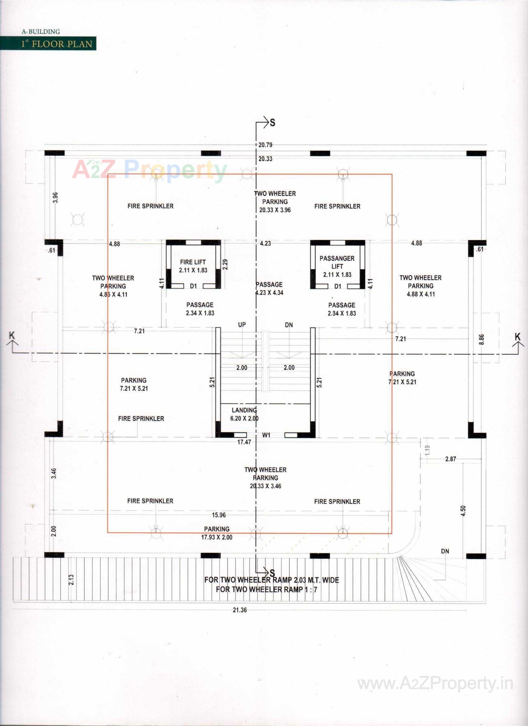 Layout of real estate project Vision Aspire located at Mavdi, Rajkot, Gujarat