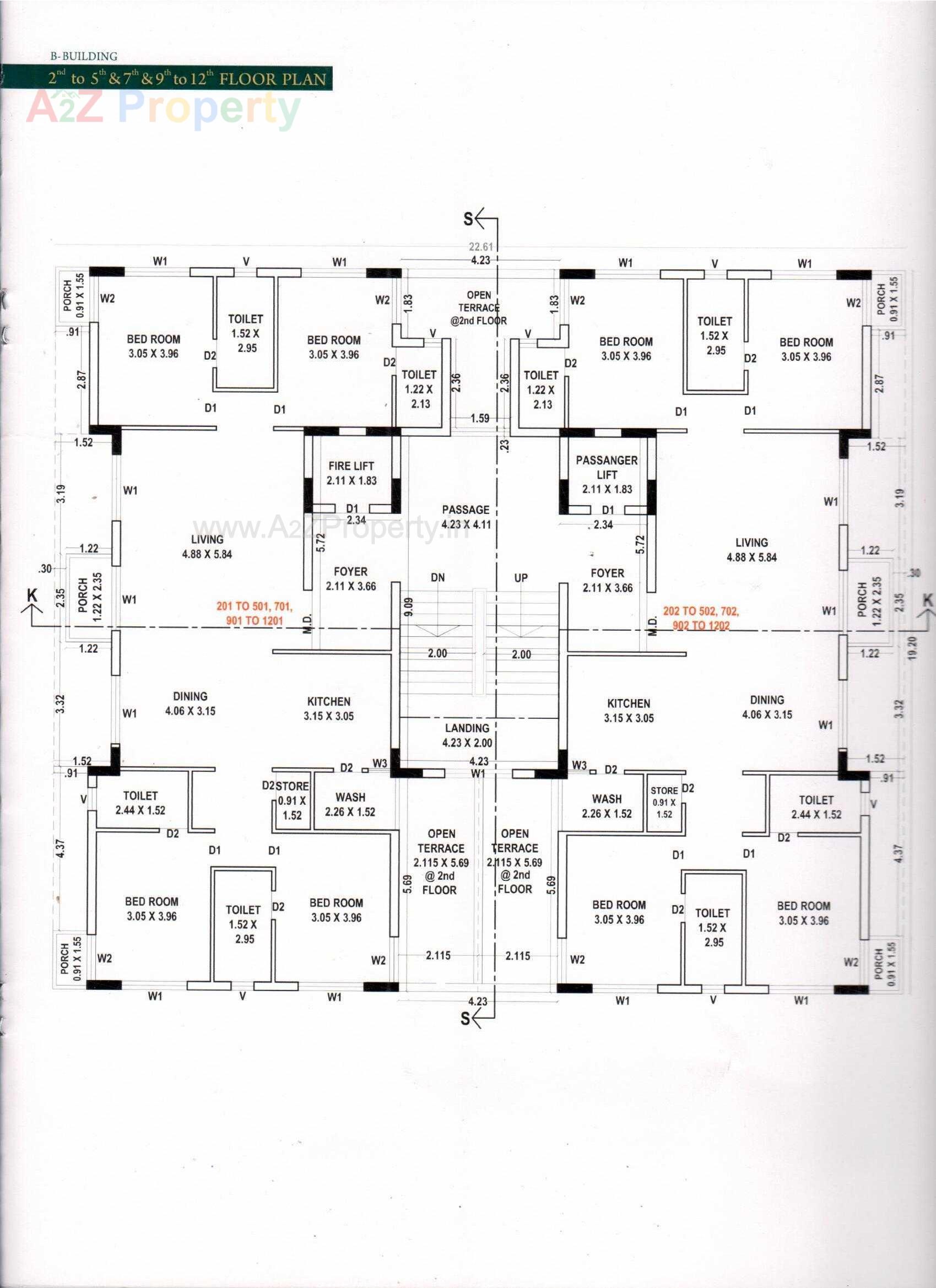Layout of real estate project Vision Aspire located at Mavdi, Rajkot, Gujarat