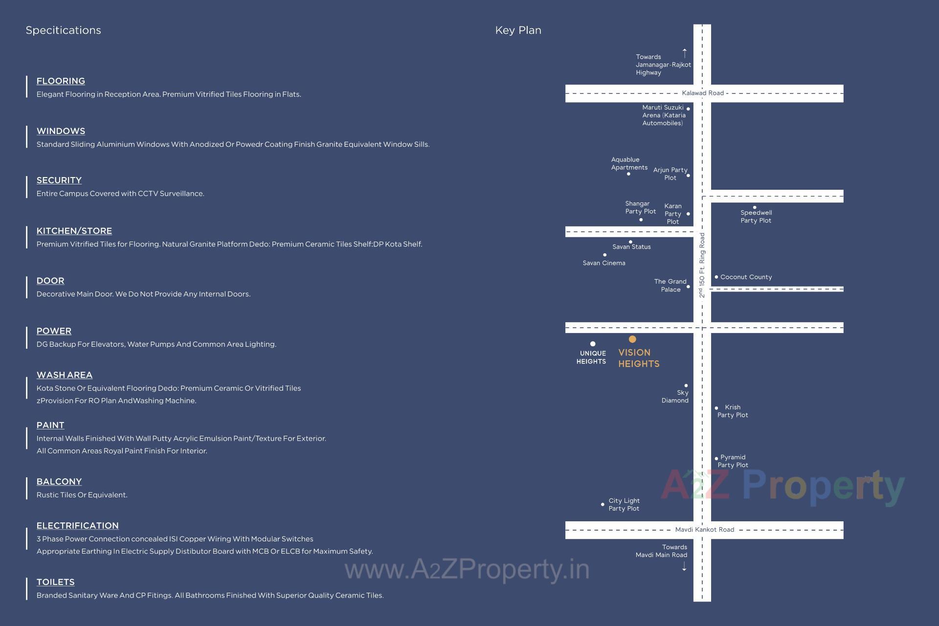  of real estate project Vision Heights located at Mavdi--3, Rajkot, Gujarat