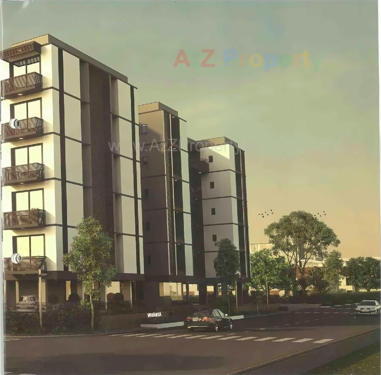 3D Elevation of real estate project Vivanta located at Nana-mava, Rajkot, Gujarat