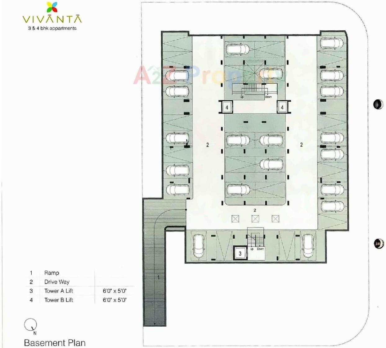 Layout of real estate project Vivanta located at Nana-mava, Rajkot, Gujarat