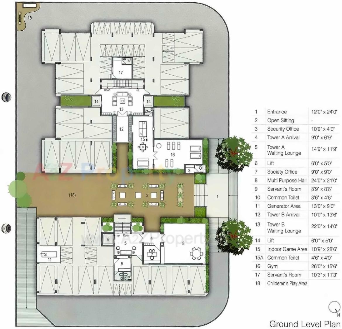 Layout of real estate project Vivanta located at Nana-mava, Rajkot, Gujarat