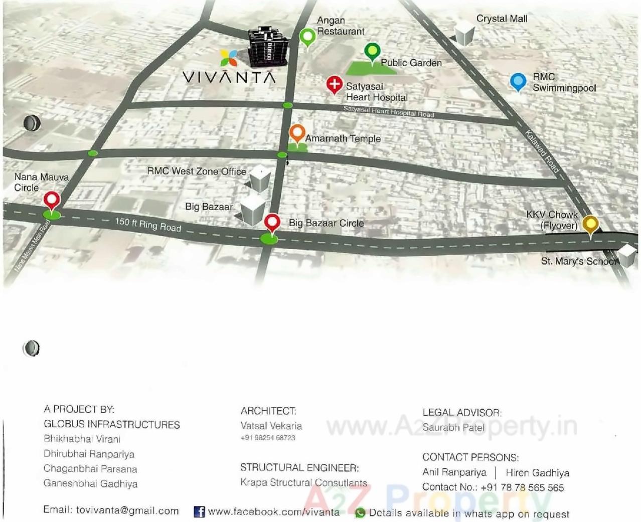  of real estate project Vivanta located at Nana-mava, Rajkot, Gujarat