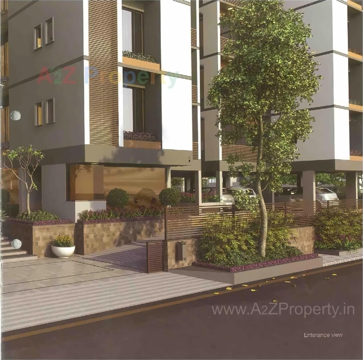 3D Elevation of real estate project Vivanta located at Nana-mava, Rajkot, Gujarat