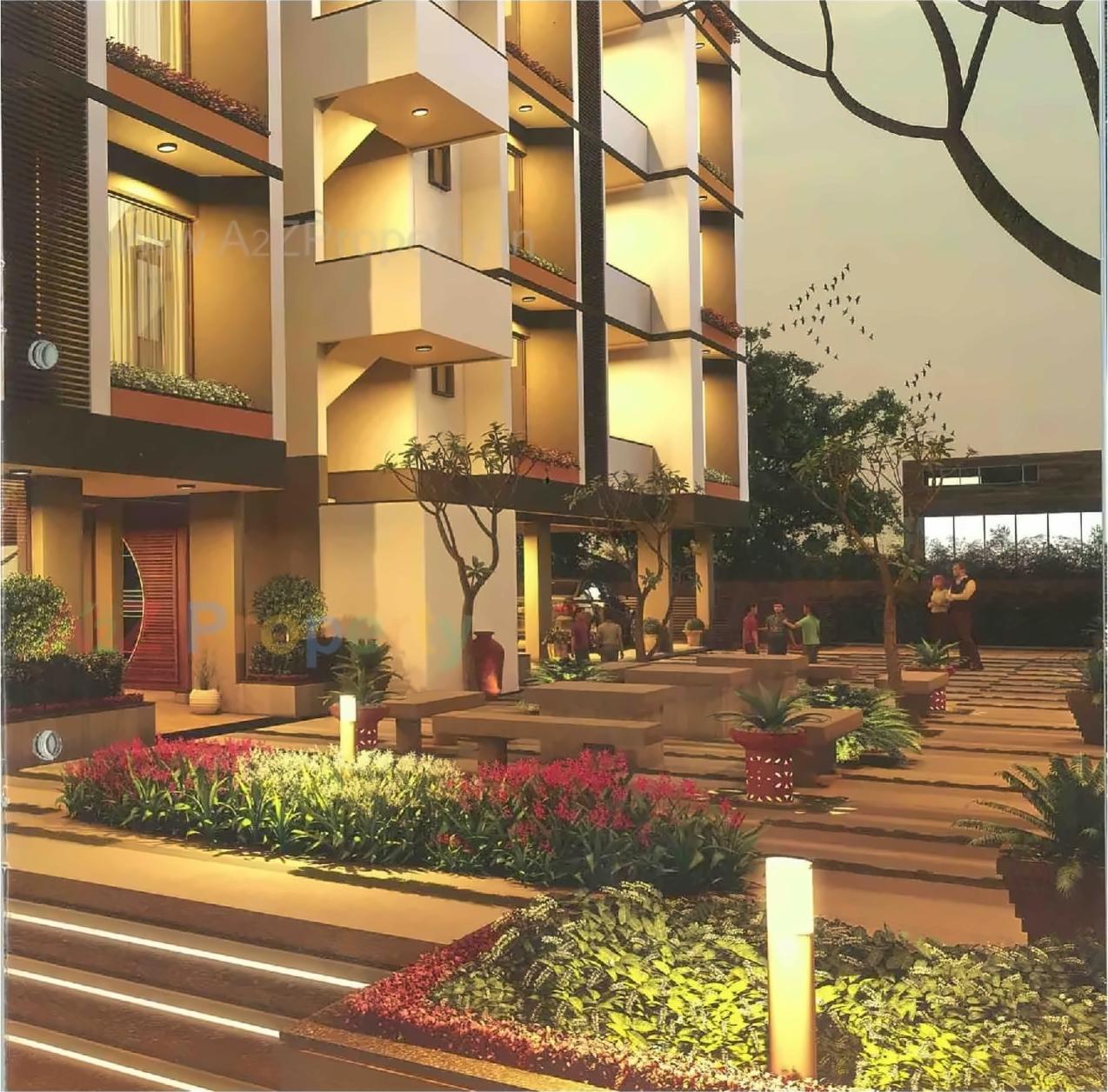 3D Elevation of real estate project Vivanta located at Nana-mava, Rajkot, Gujarat