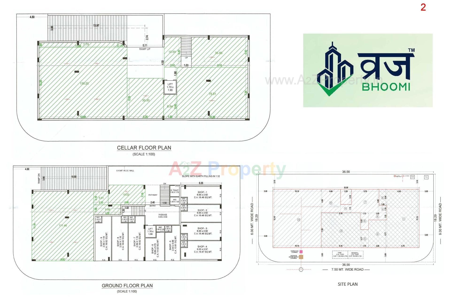 Layout of real estate project Vraj Bhoomi located at Rajkot, Rajkot, Gujarat