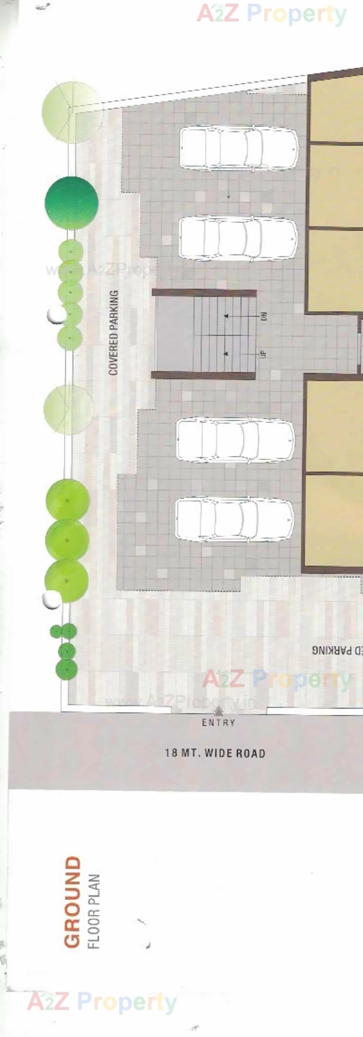 Layout of real estate project Vraj Corner located at Kangasiyali, Rajkot, Gujarat