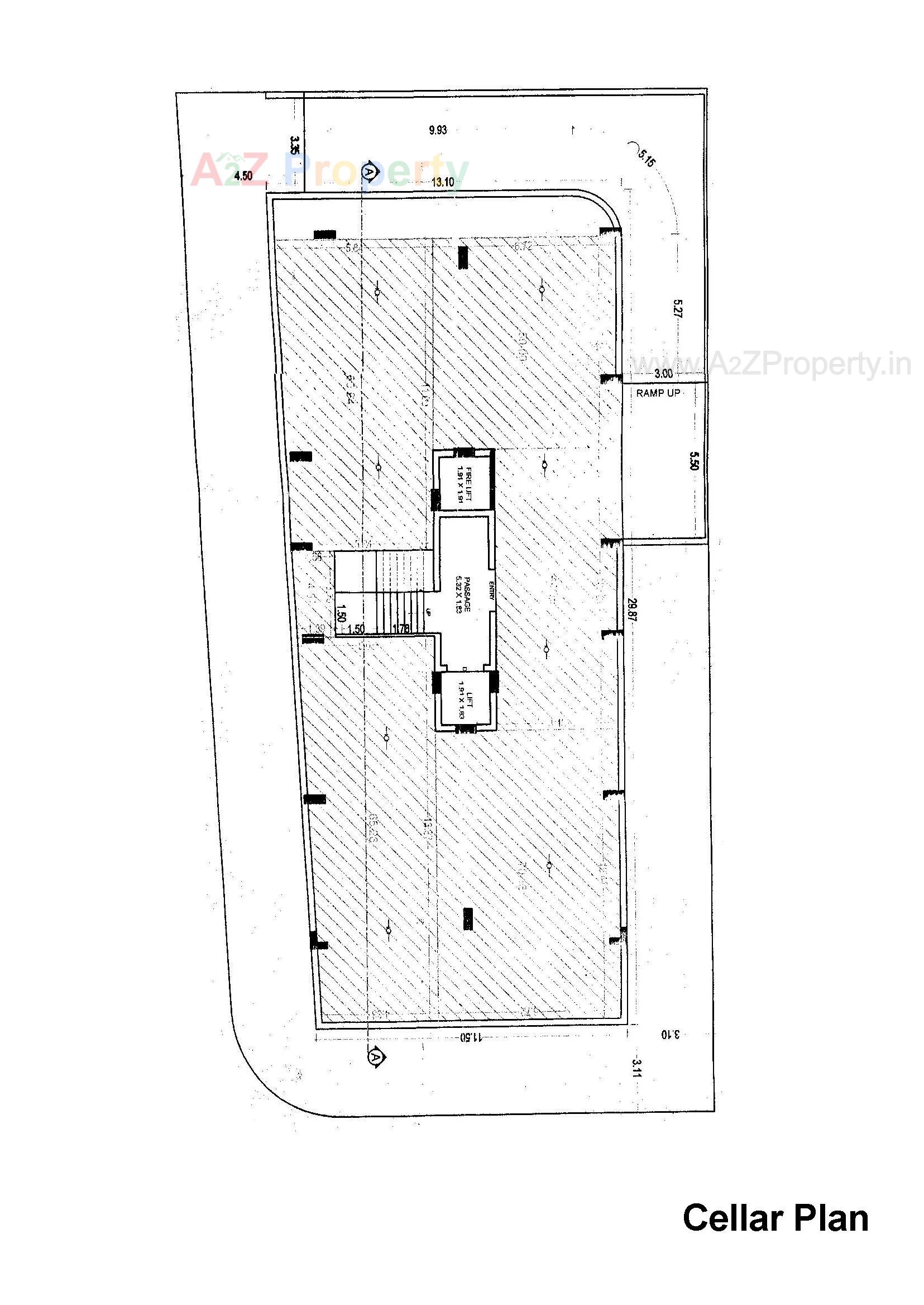 Layout of real estate project Vraj Corner located at Mavdi, Rajkot, Gujarat