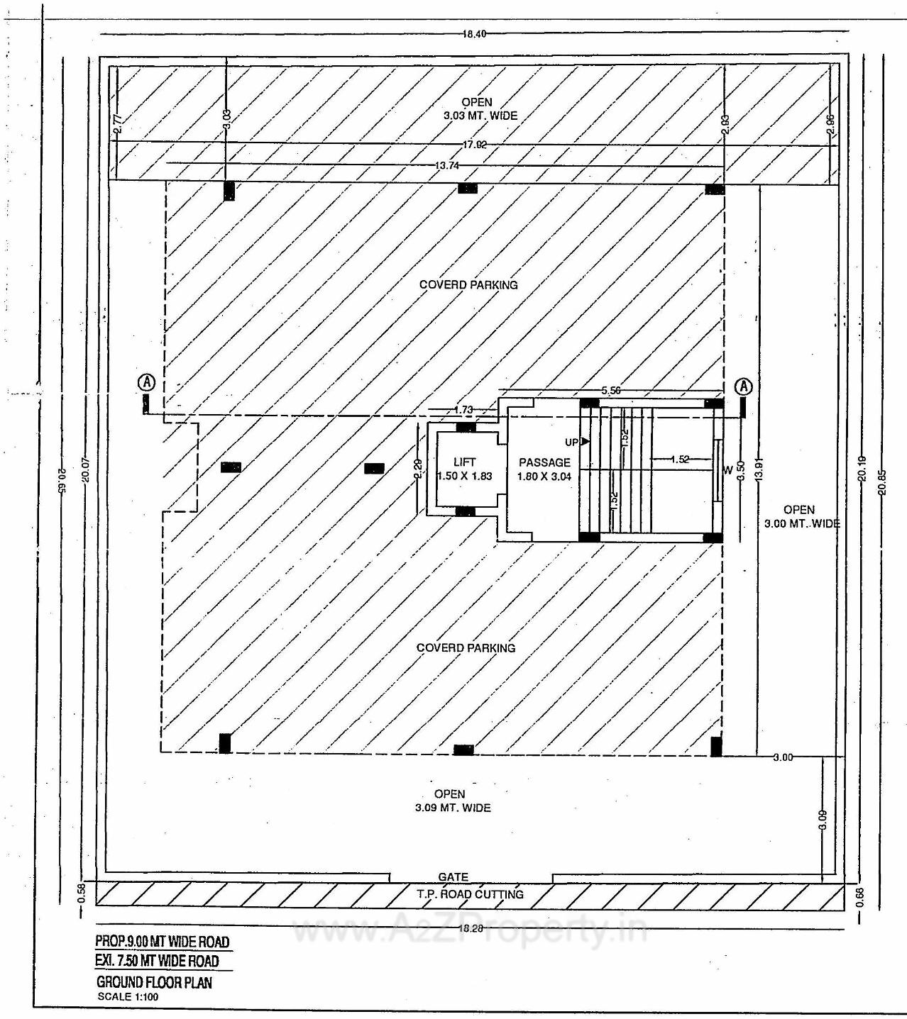 Layout of real estate project Vraj Palace located at Mavdi, Rajkot, Gujarat