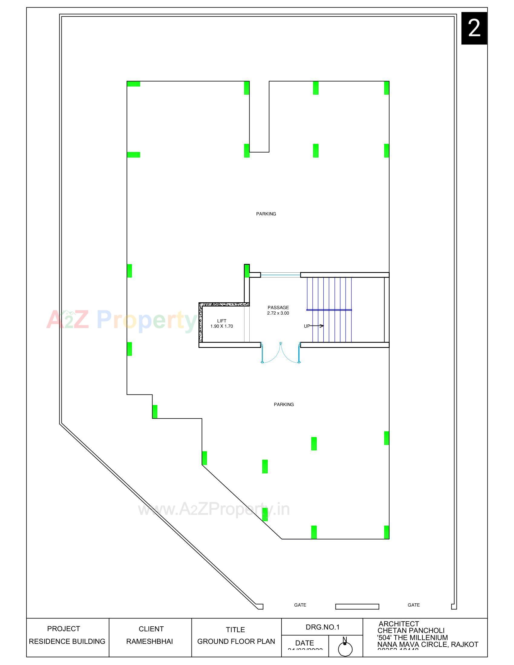  of real estate project Vraj Raj Avenue located at Ghanteshwar, Rajkot, Gujarat