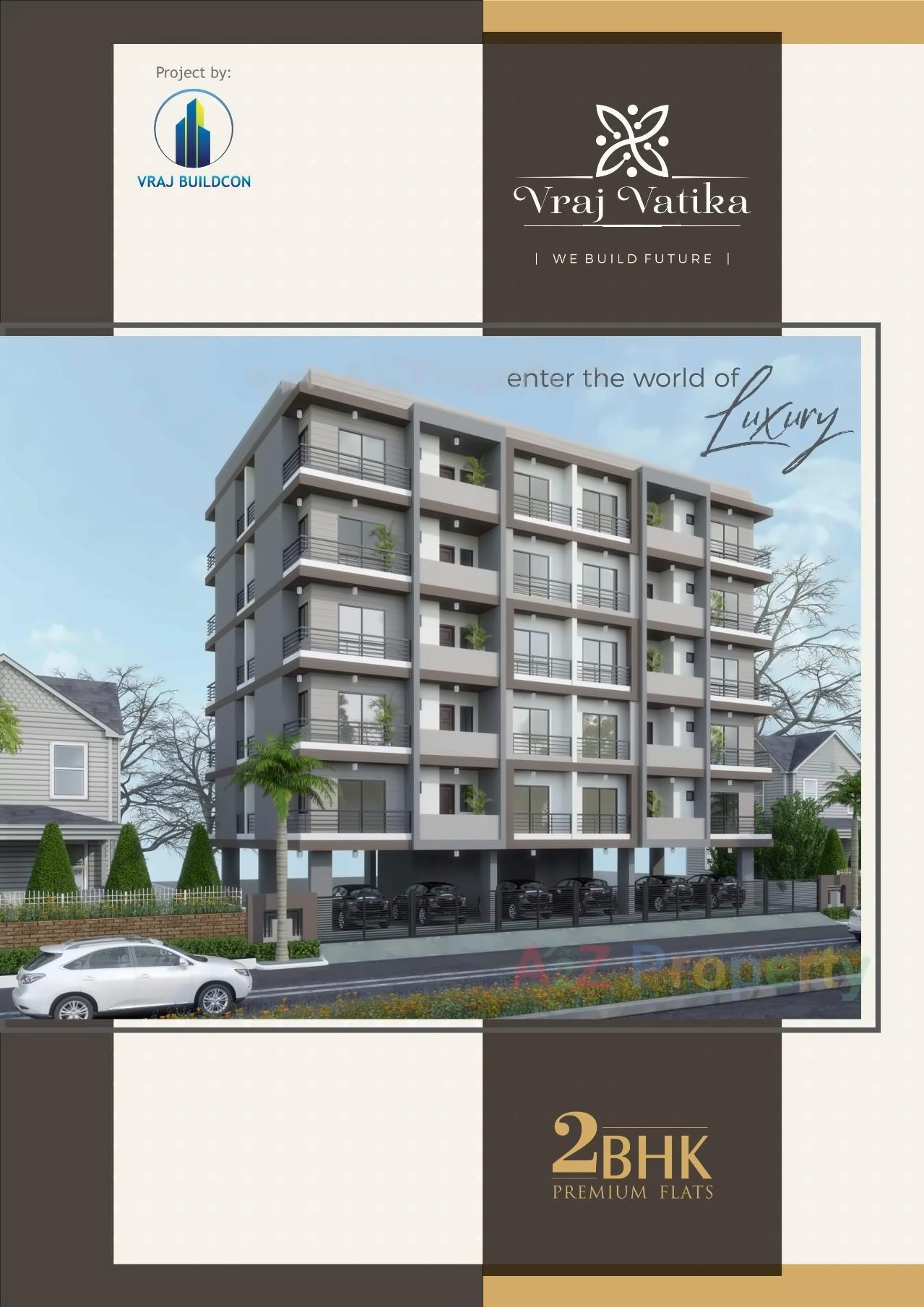 3D Elevation of real estate project Vraj Vatika located at Mavdi, Rajkot, Gujarat