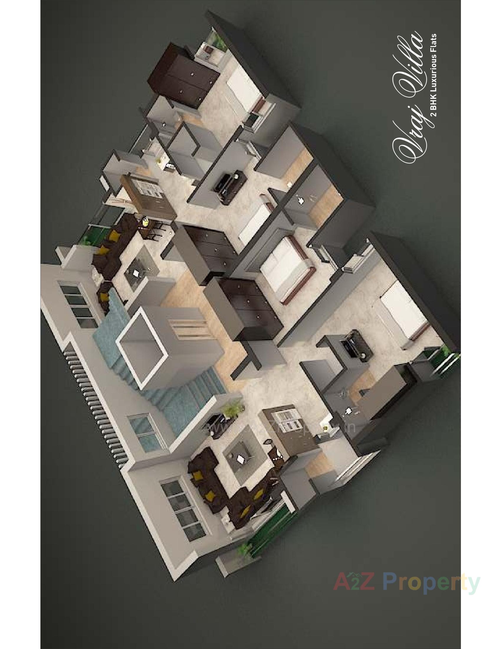 Layout of real estate project Vraj Villa located at Mavdi, Rajkot, Gujarat
