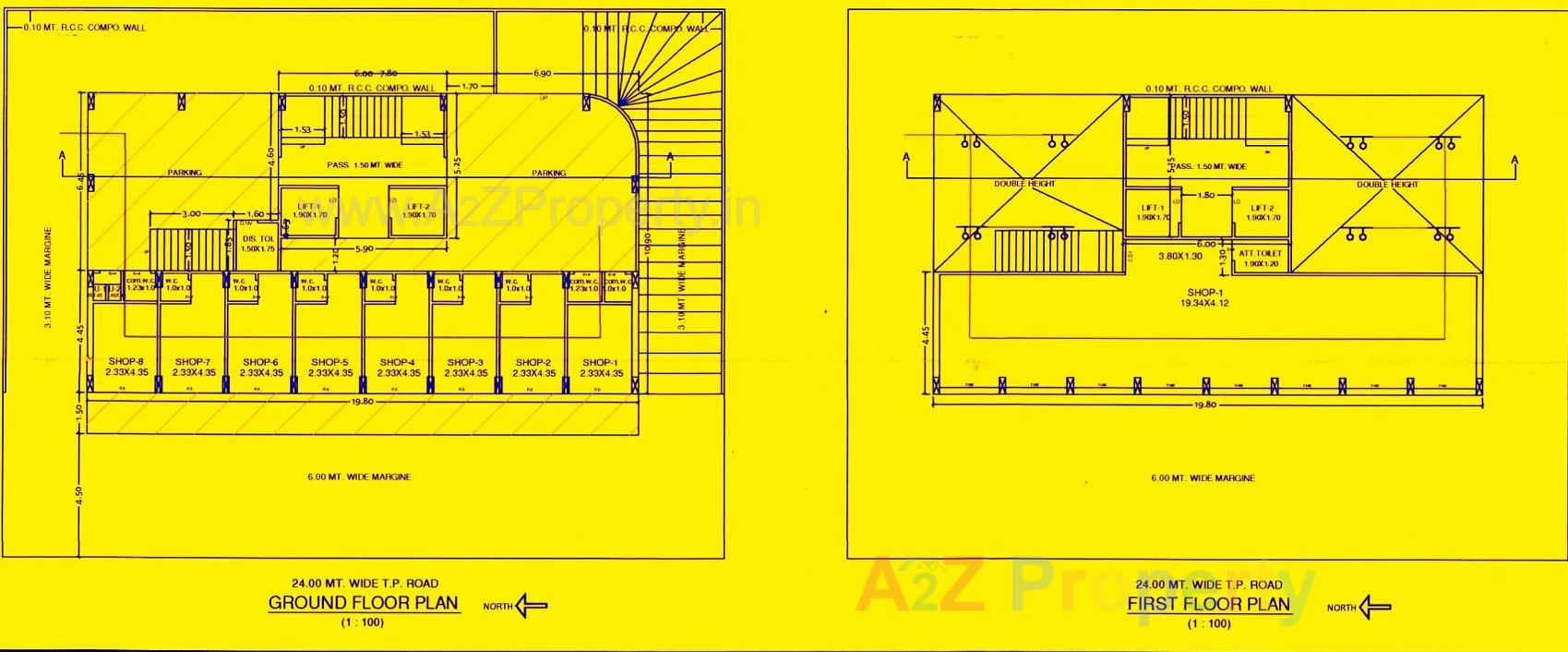 Layout of real estate project Vrajdeep Avenue located at Rajkot, Rajkot, Gujarat