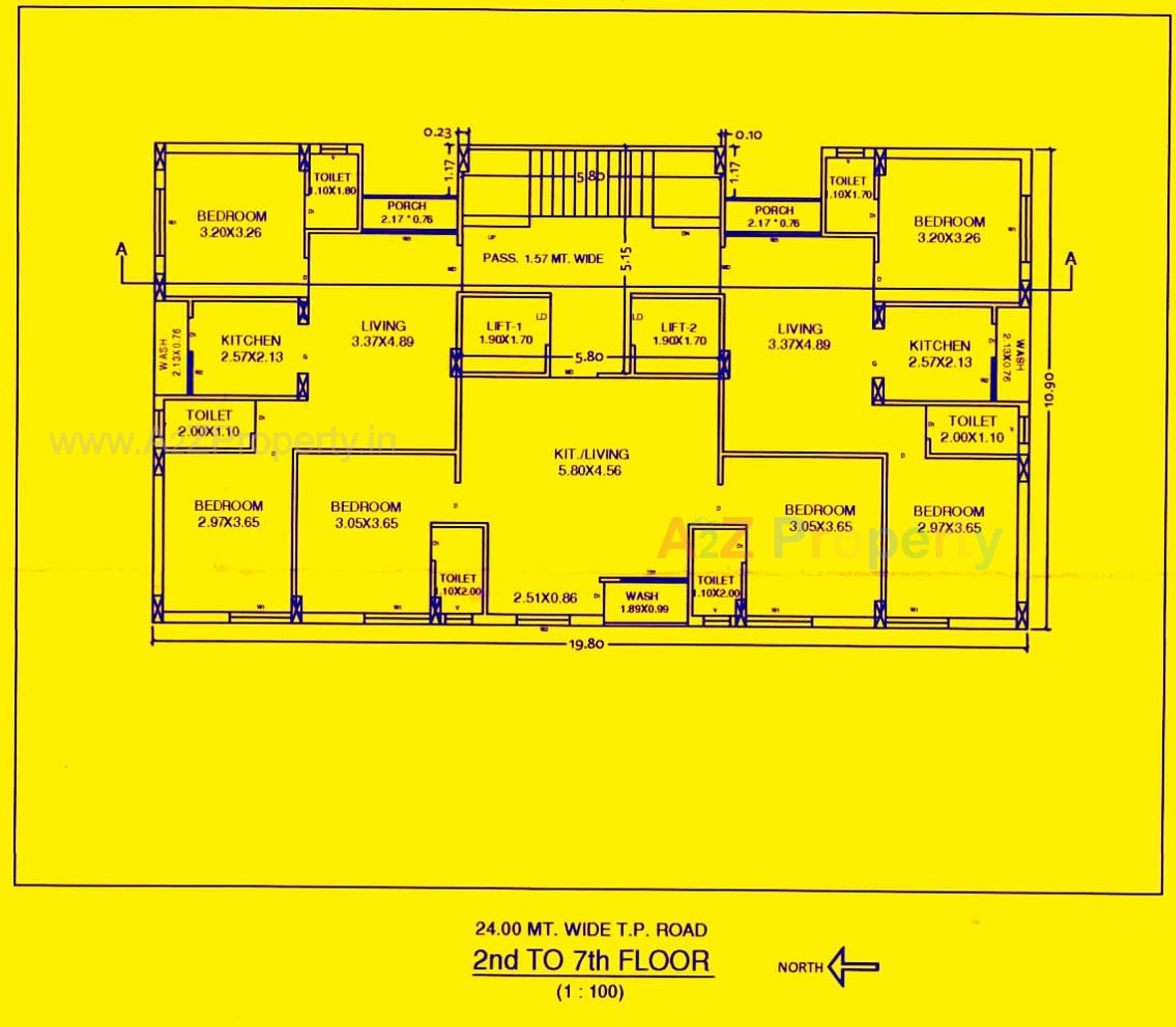 Layout of real estate project Vrajdeep Avenue located at Rajkot, Rajkot, Gujarat