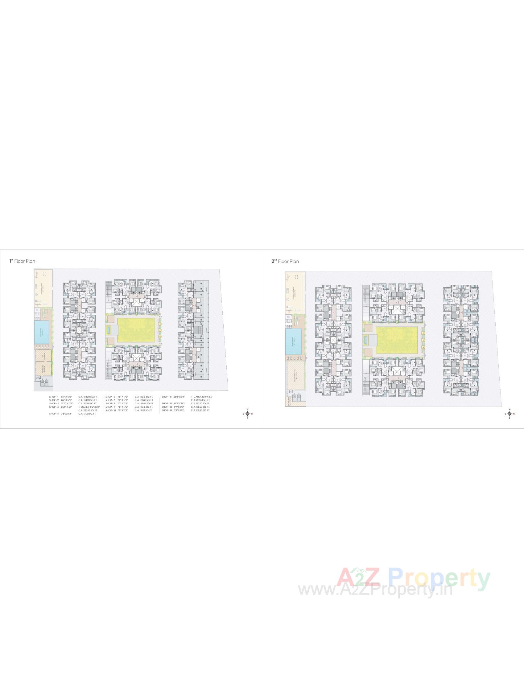 Layout of real estate project Vrindavan Green located at Vavdi, Rajkot, Gujarat