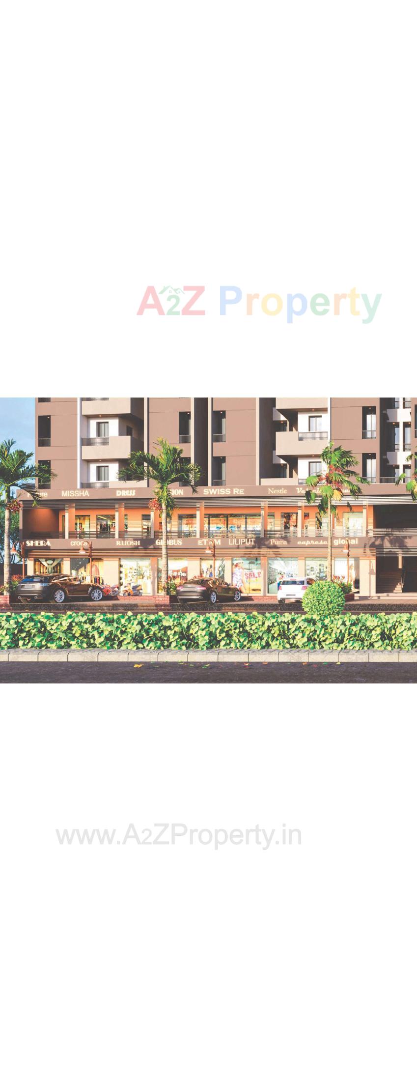 3D Elevation of real estate project Vrindavan Green located at Vavdi, Rajkot, Gujarat