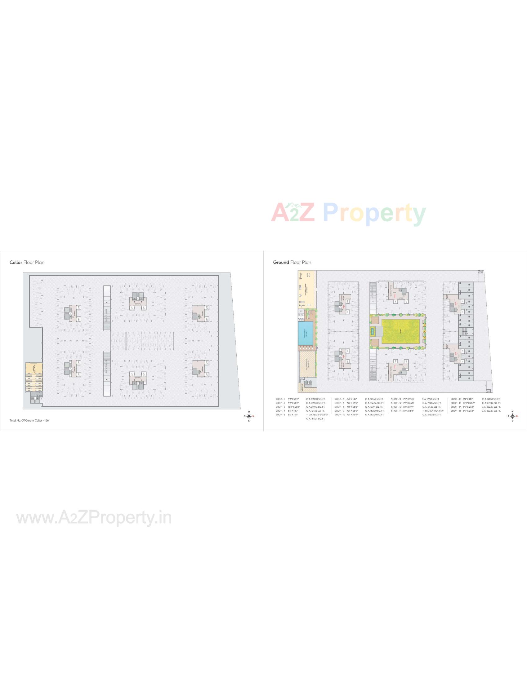 Layout of real estate project Vrindavan Green located at Vavdi, Rajkot, Gujarat