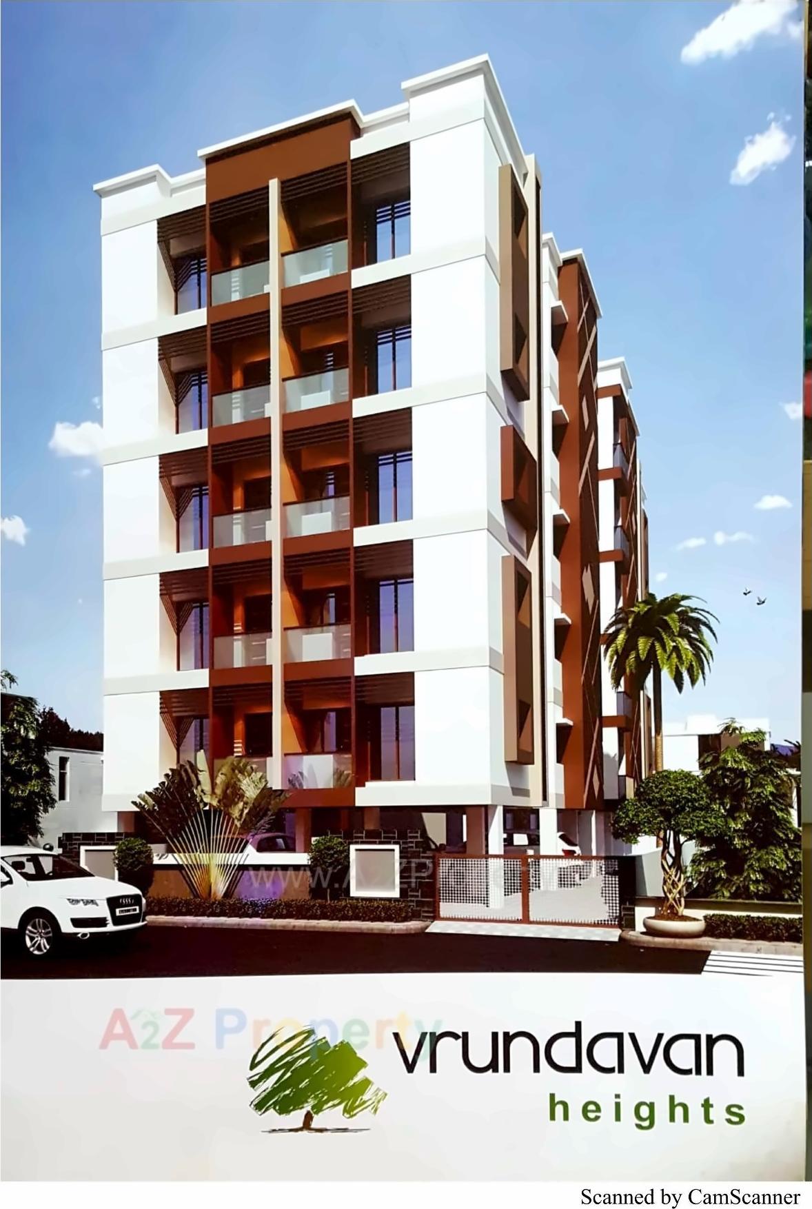 3D Elevation of real estate project Vrundavan Heights located at Madhapar, Rajkot, Gujarat