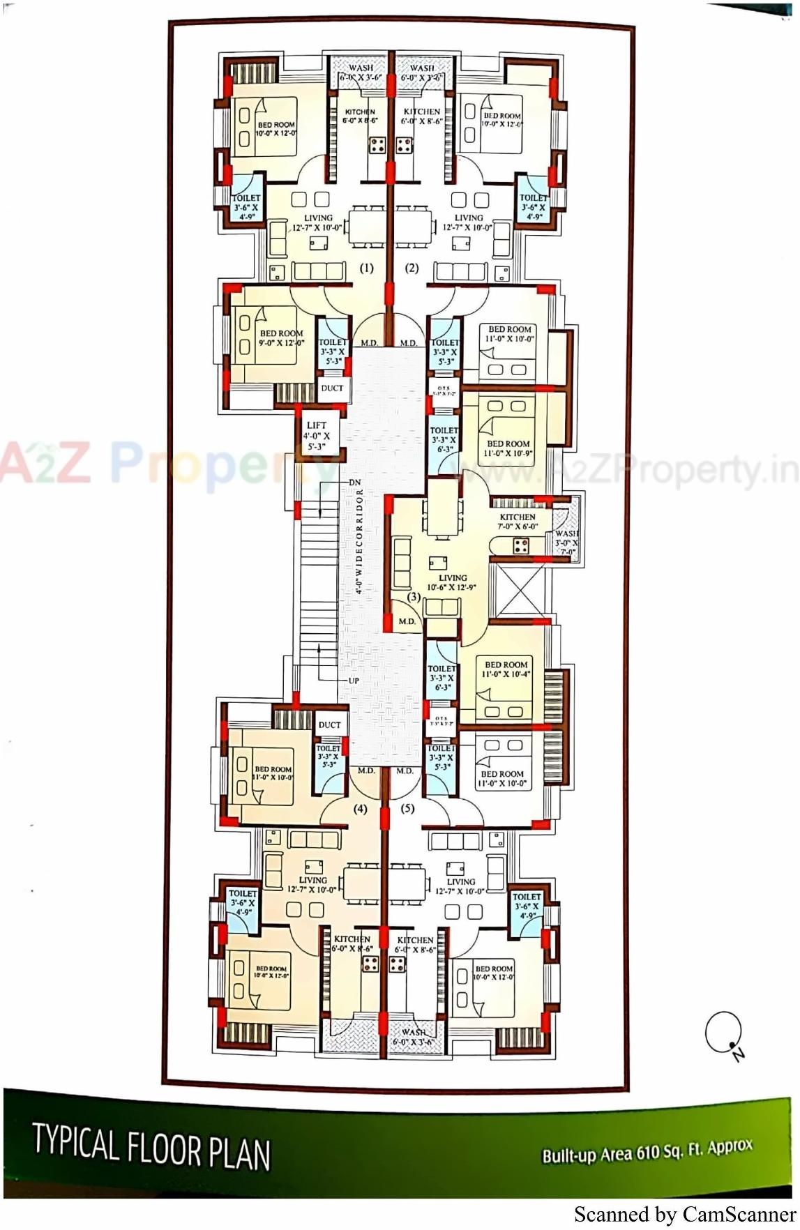 Layout of real estate project Vrundavan Heights located at Madhapar, Rajkot, Gujarat