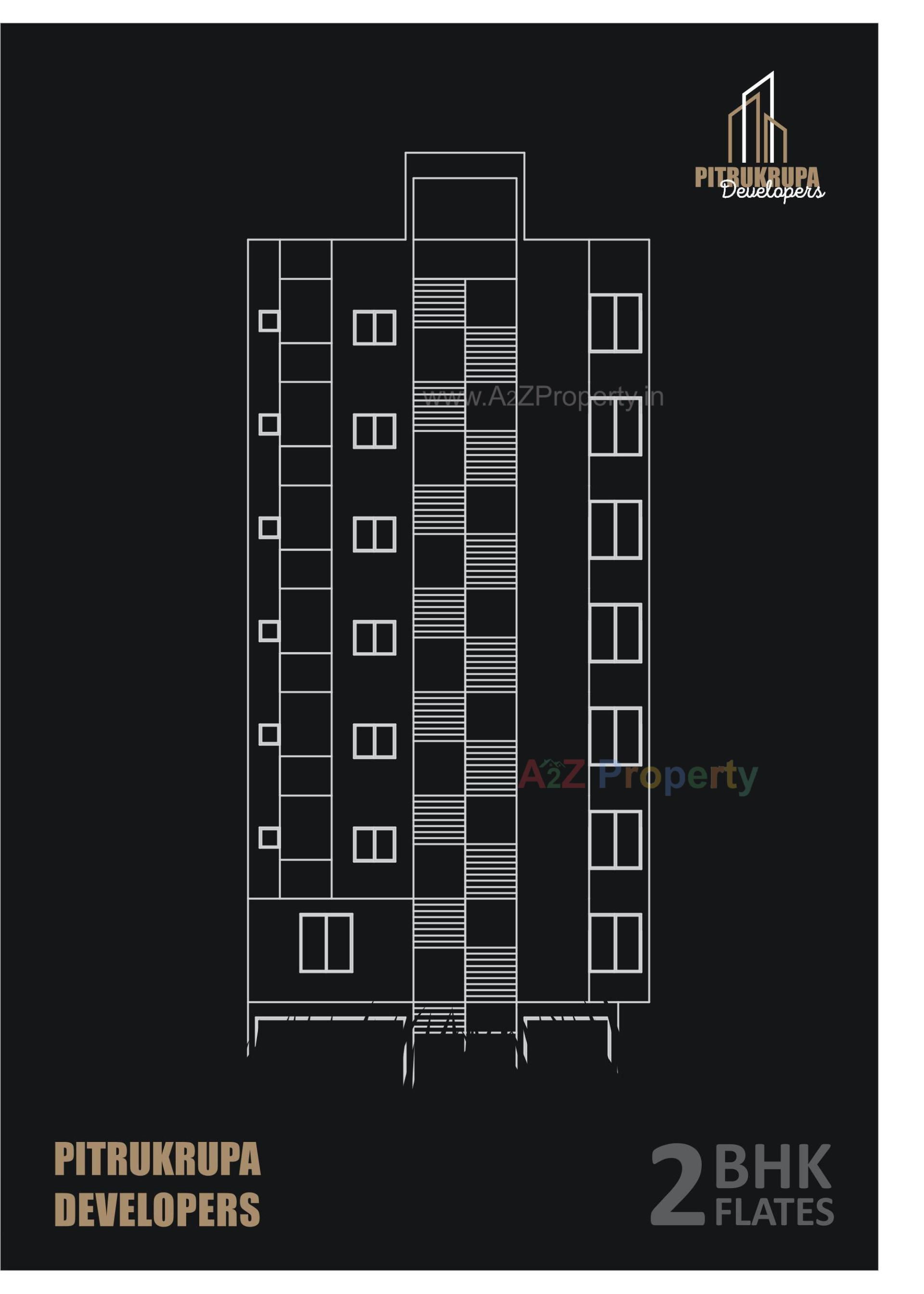 Layout of real estate project Vrundavan located at Rajkot, Rajkot, Gujarat