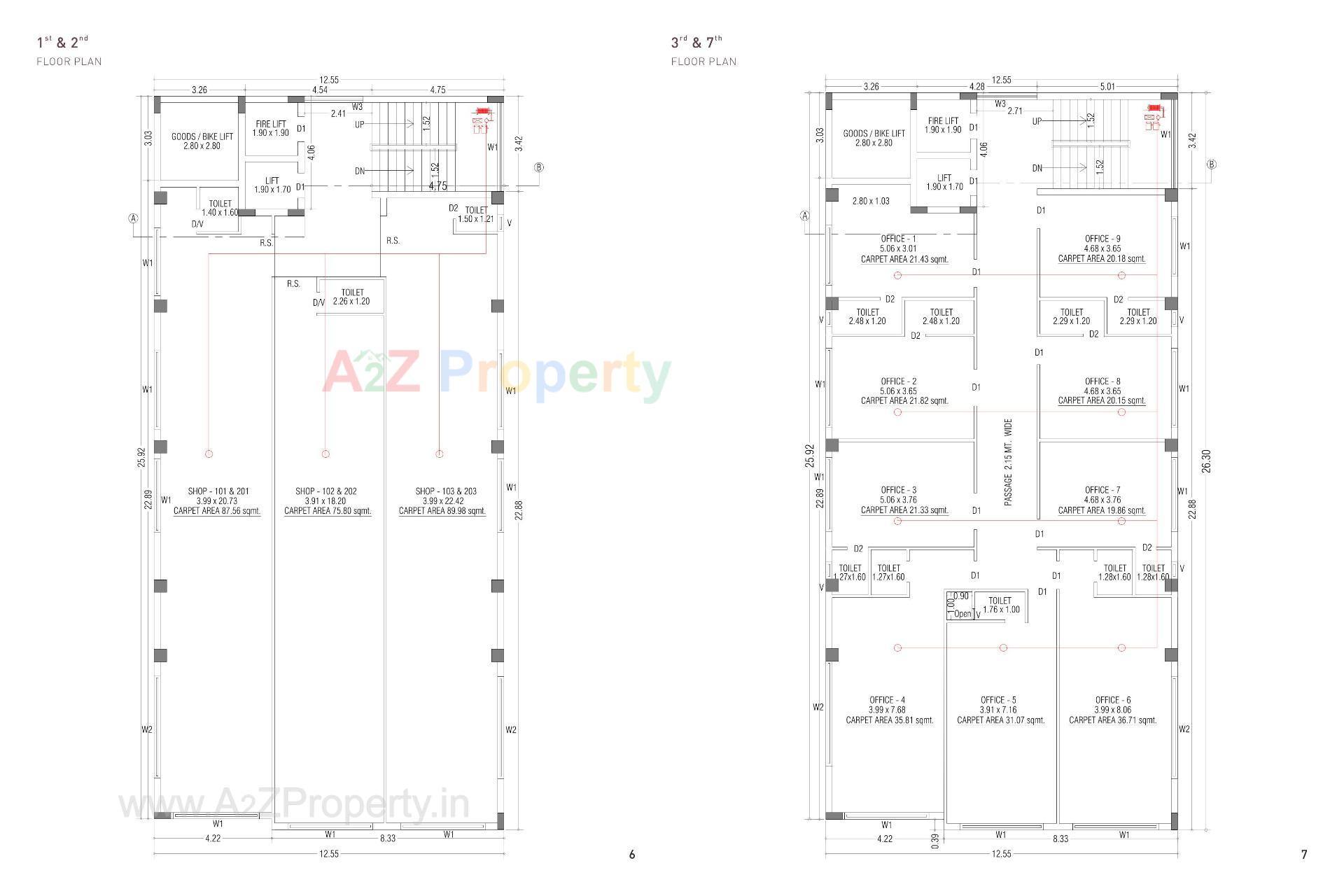 Layout of real estate project Vyanktesh Vogue located at Raiya, Rajkot, Gujarat