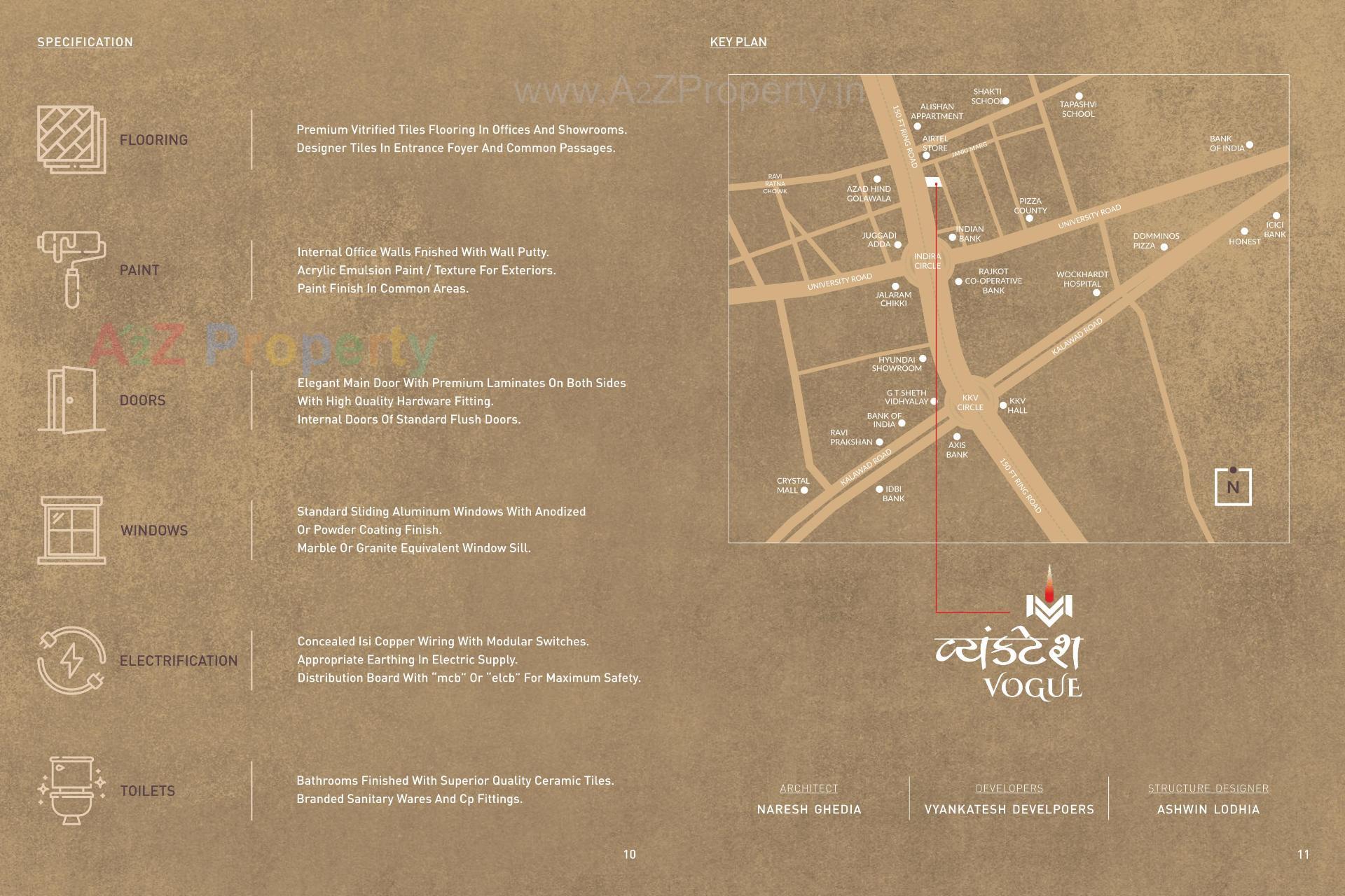  of real estate project Vyanktesh Vogue located at Raiya, Rajkot, Gujarat