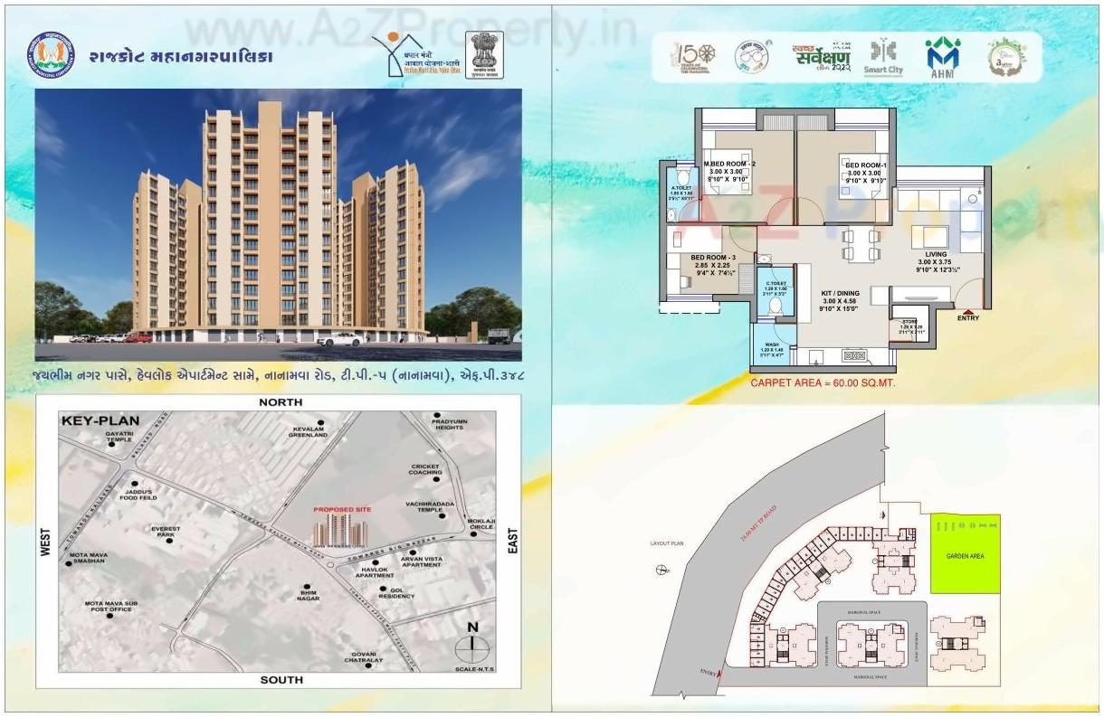 Layout of real estate project West Zone Package  Fp S located at Rajkot, Rajkot, Gujarat