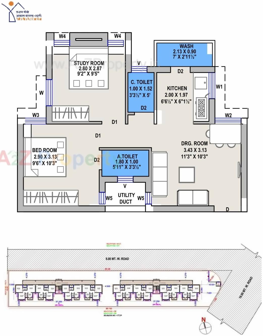Layout of real estate project West Zone Package   3a located at Rajkot, Rajkot, Gujarat