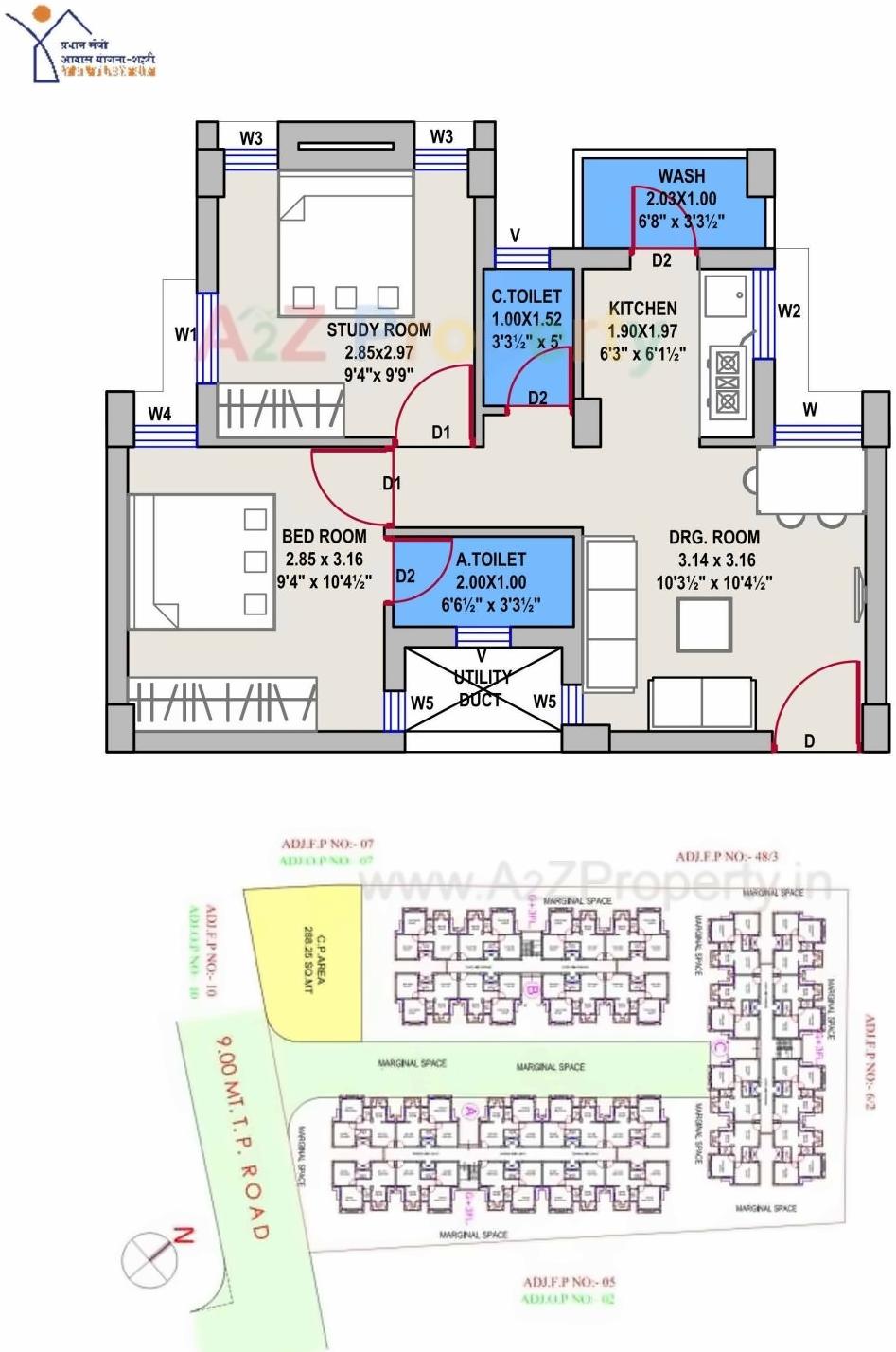 Layout of real estate project West Zone Package   3a located at Rajkot, Rajkot, Gujarat