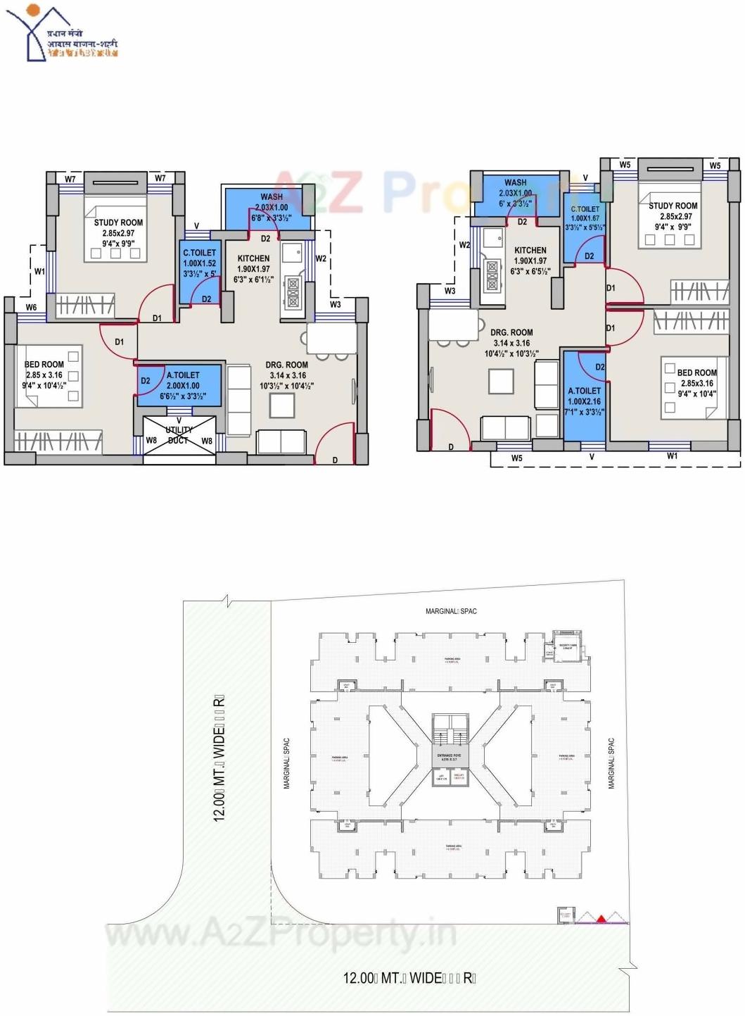 Layout of real estate project West Zone Package   2b located at Mavdi, Rajkot, Gujarat