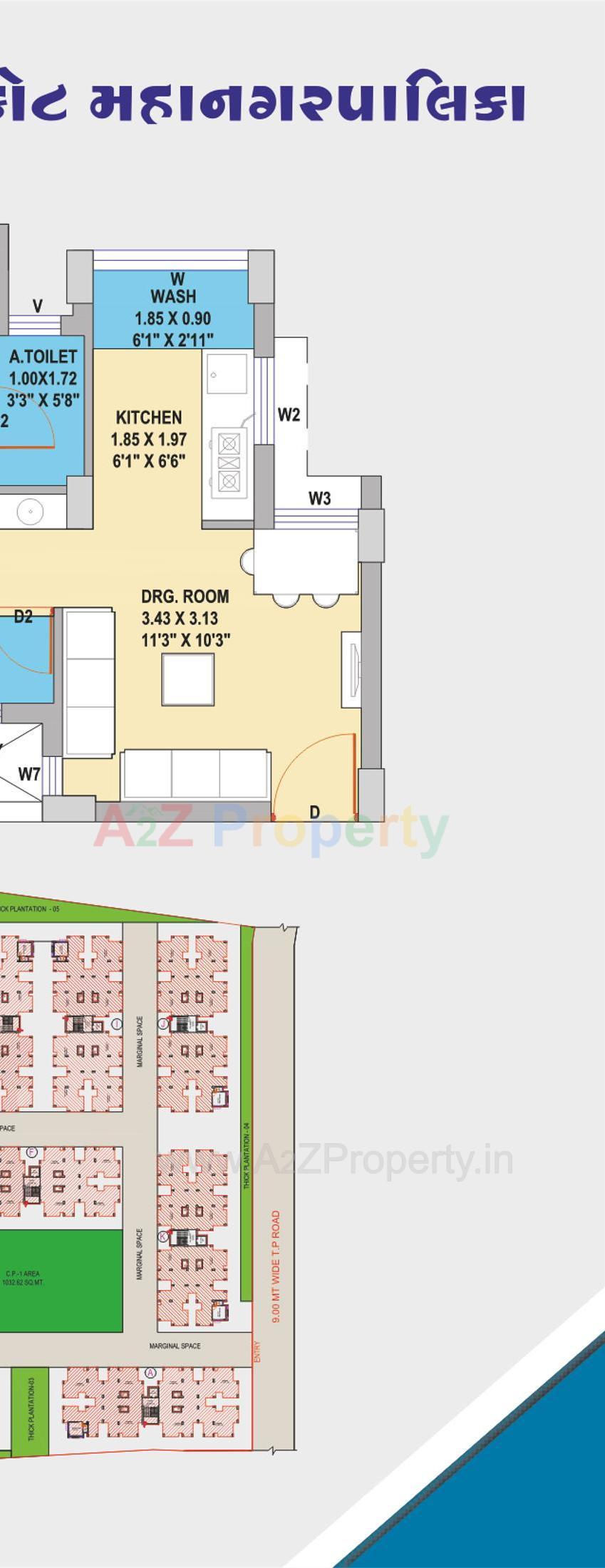 Layout of real estate project West Zone Package 51b Mavdi located at Rajkot, Rajkot, Gujarat