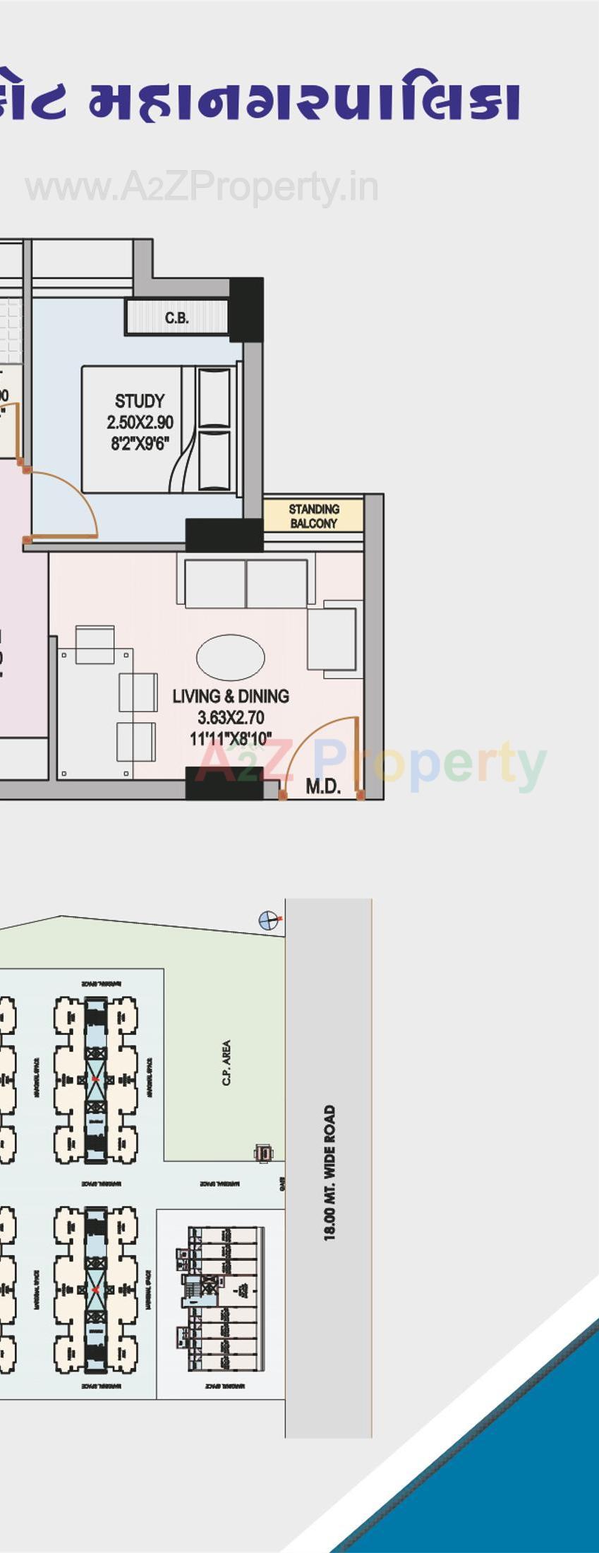 Layout of real estate project West Zone Package 51b Mavdi located at Rajkot, Rajkot, Gujarat