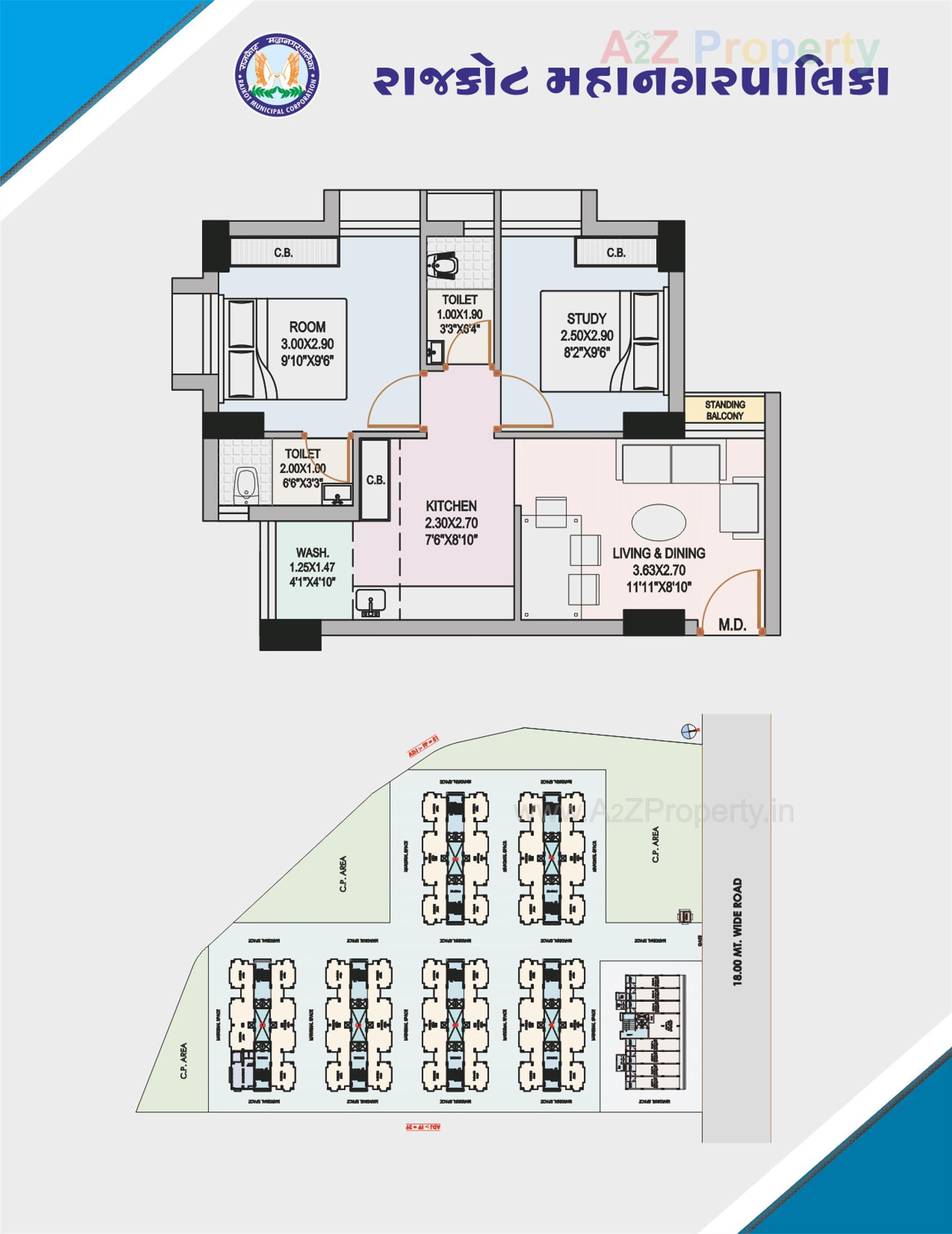 Layout of real estate project West Zone Package 6   38/a located at Mavdi, Rajkot, Gujarat