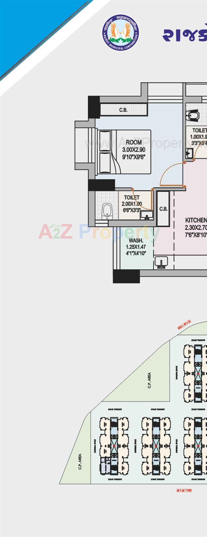 Layout of real estate project West Zone Package 6   33/a located at Rajkot, Rajkot, Gujarat