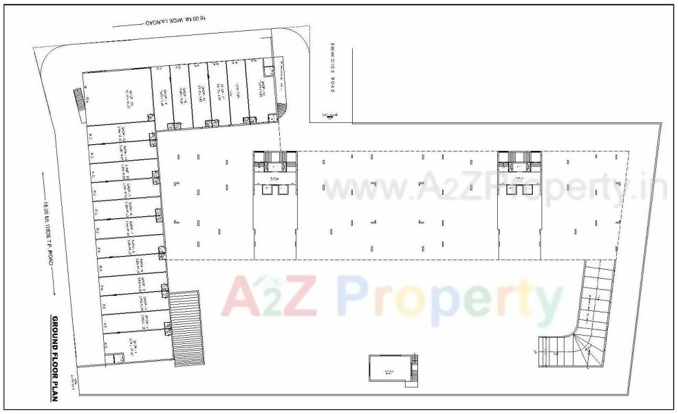 Layout of real estate project Windsor Gardens located at Mota-mava, Rajkot, Gujarat