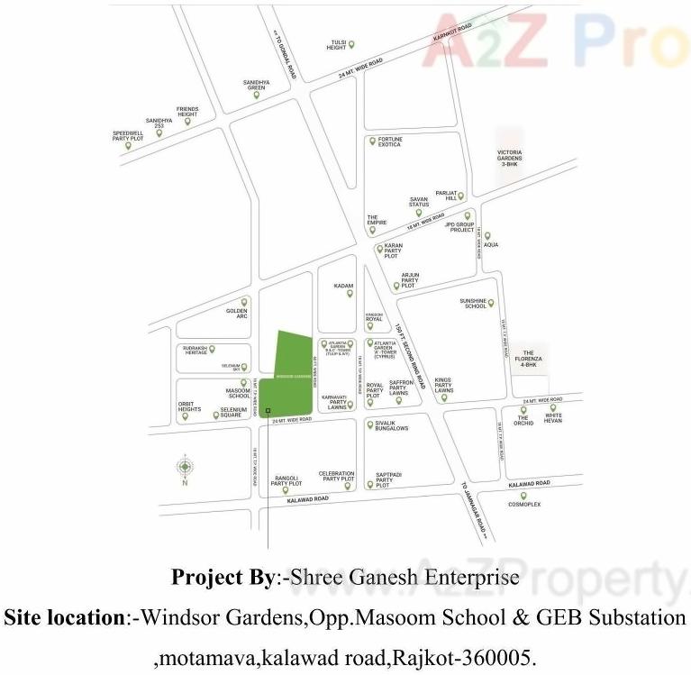  of real estate project Windsor Gardens located at Mota-mava, Rajkot, Gujarat