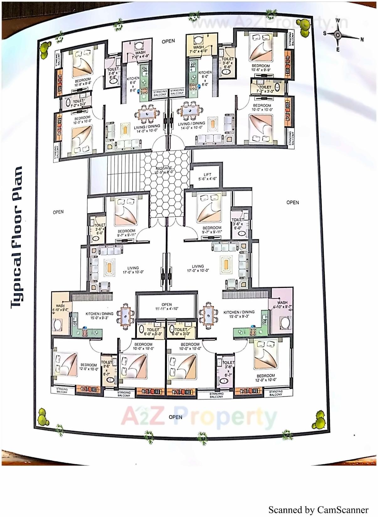Layout of real estate project Yogi Heights located at Madhapar, Rajkot, Gujarat