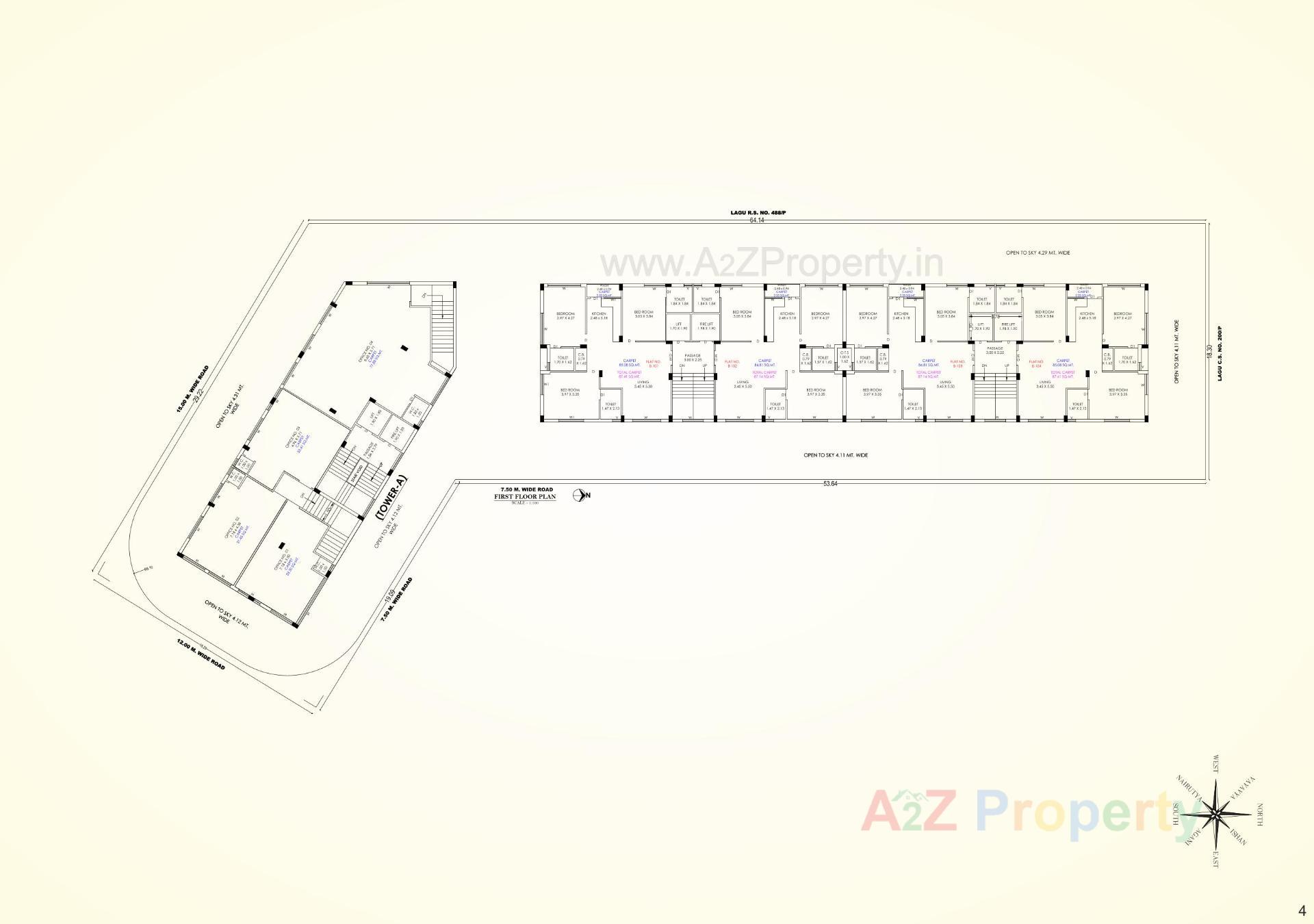 Layout of real estate project Zainy located at Rajkot, Rajkot, Gujarat